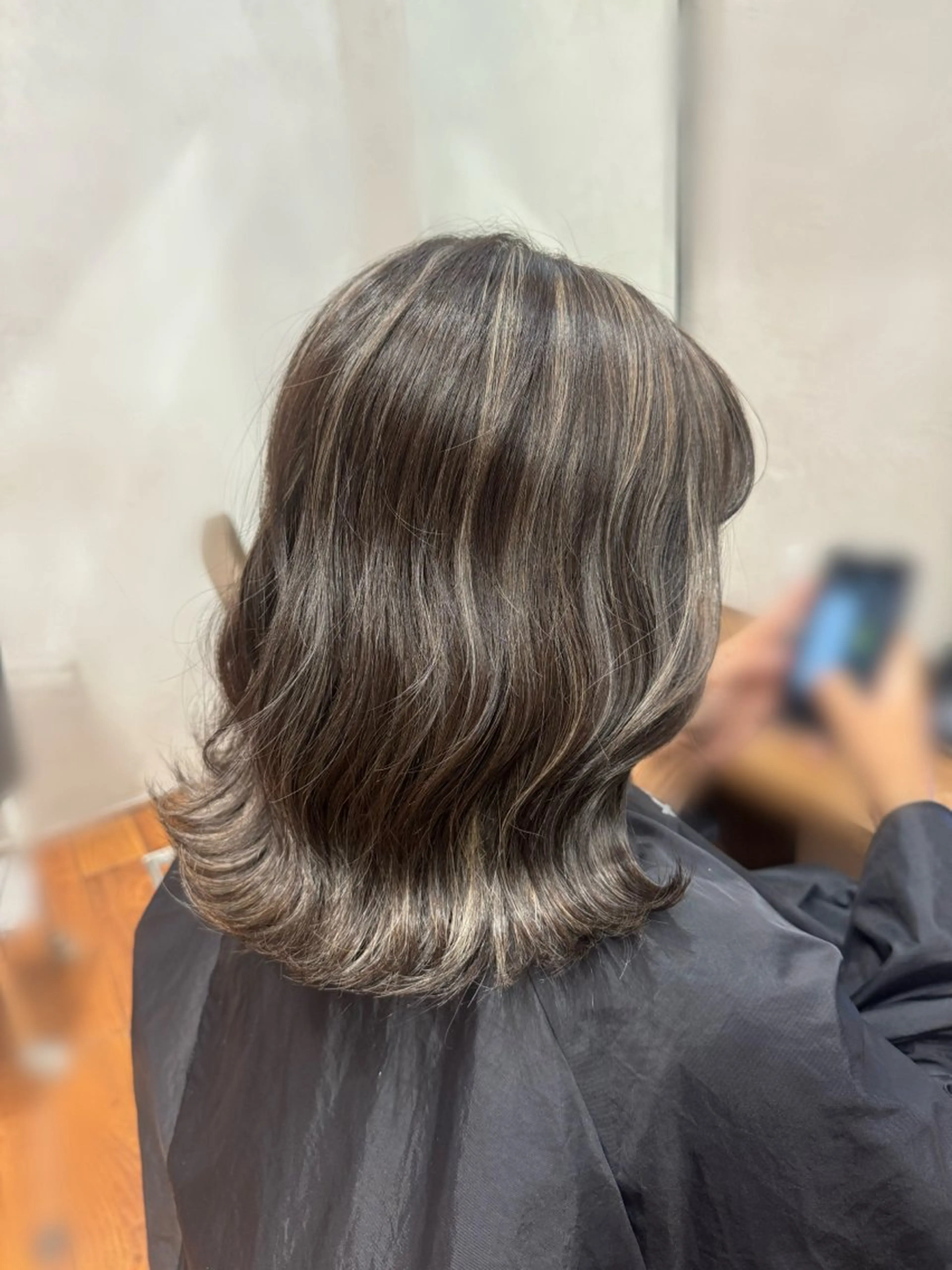 ミディアム カラー 透明感カラー ふうか　渋谷のヘアスタイル