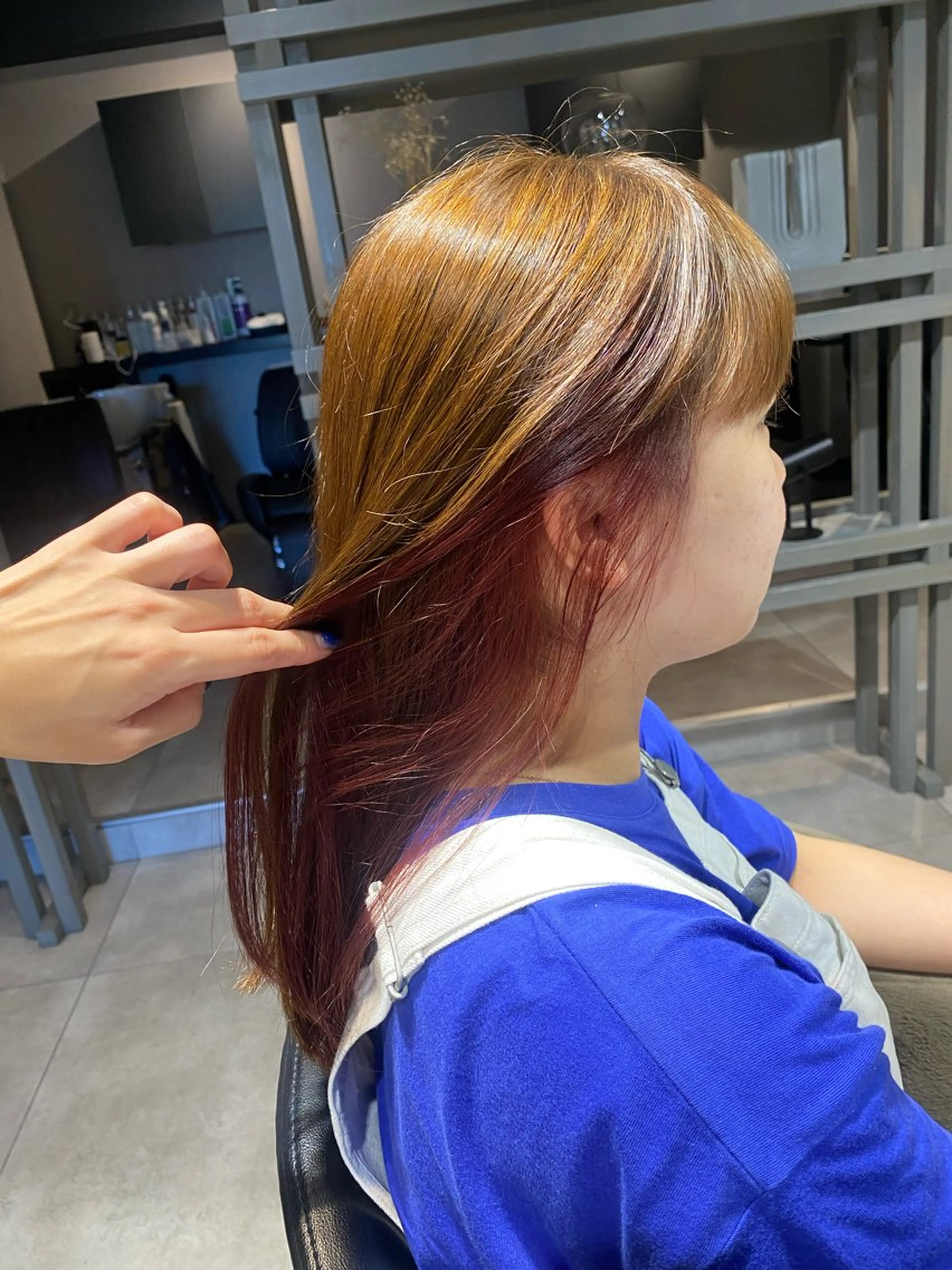 ミディアム カラー ヘアカラー トリートメント Dxxxx III所属・女性目線の大人 メンズ*Ayakaのヘアスタイル