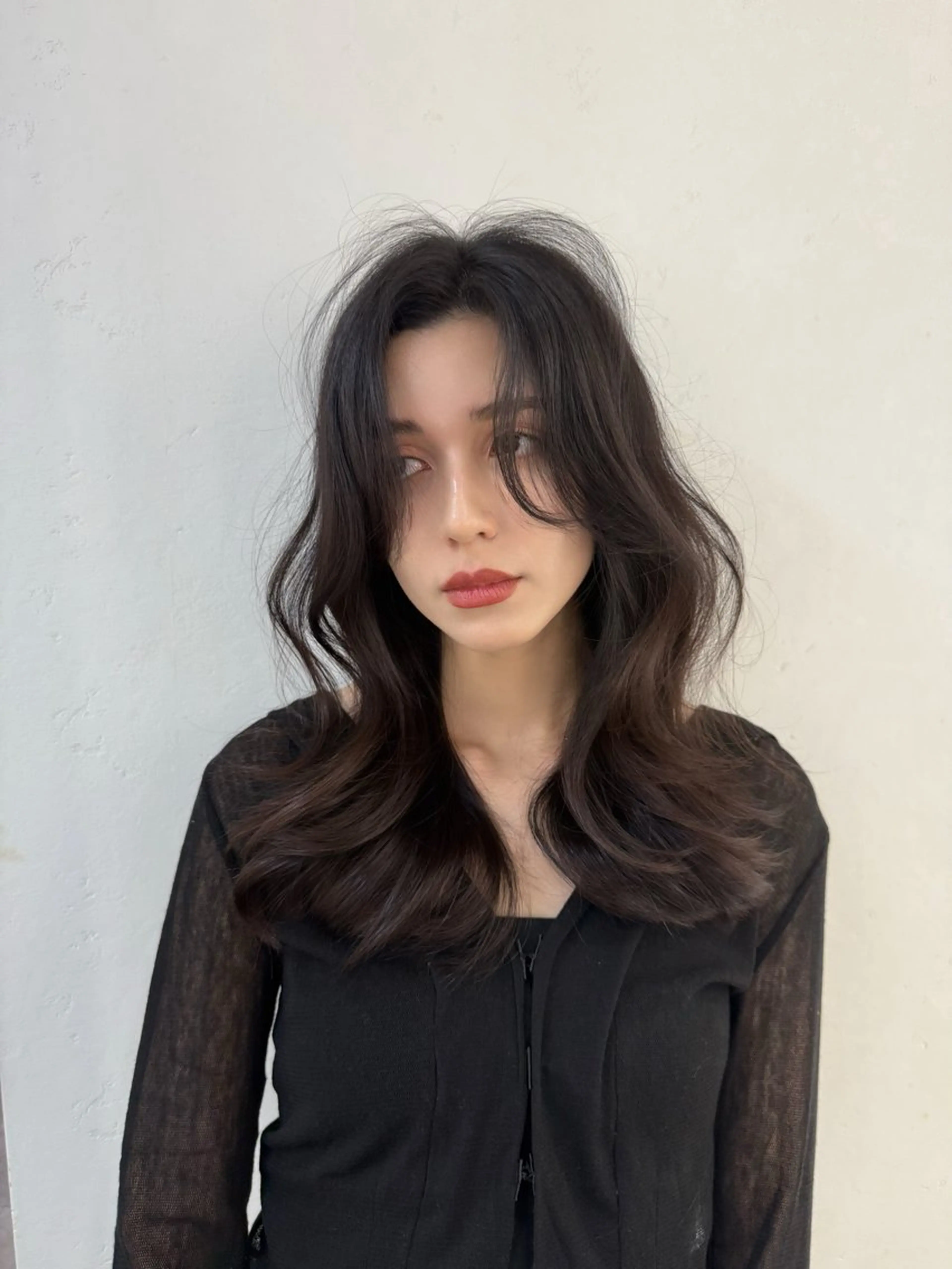 セミロング レイヤーカット ace share salon所属・韓国風パーマ/ 菅沼 成郷のヘアスタイル