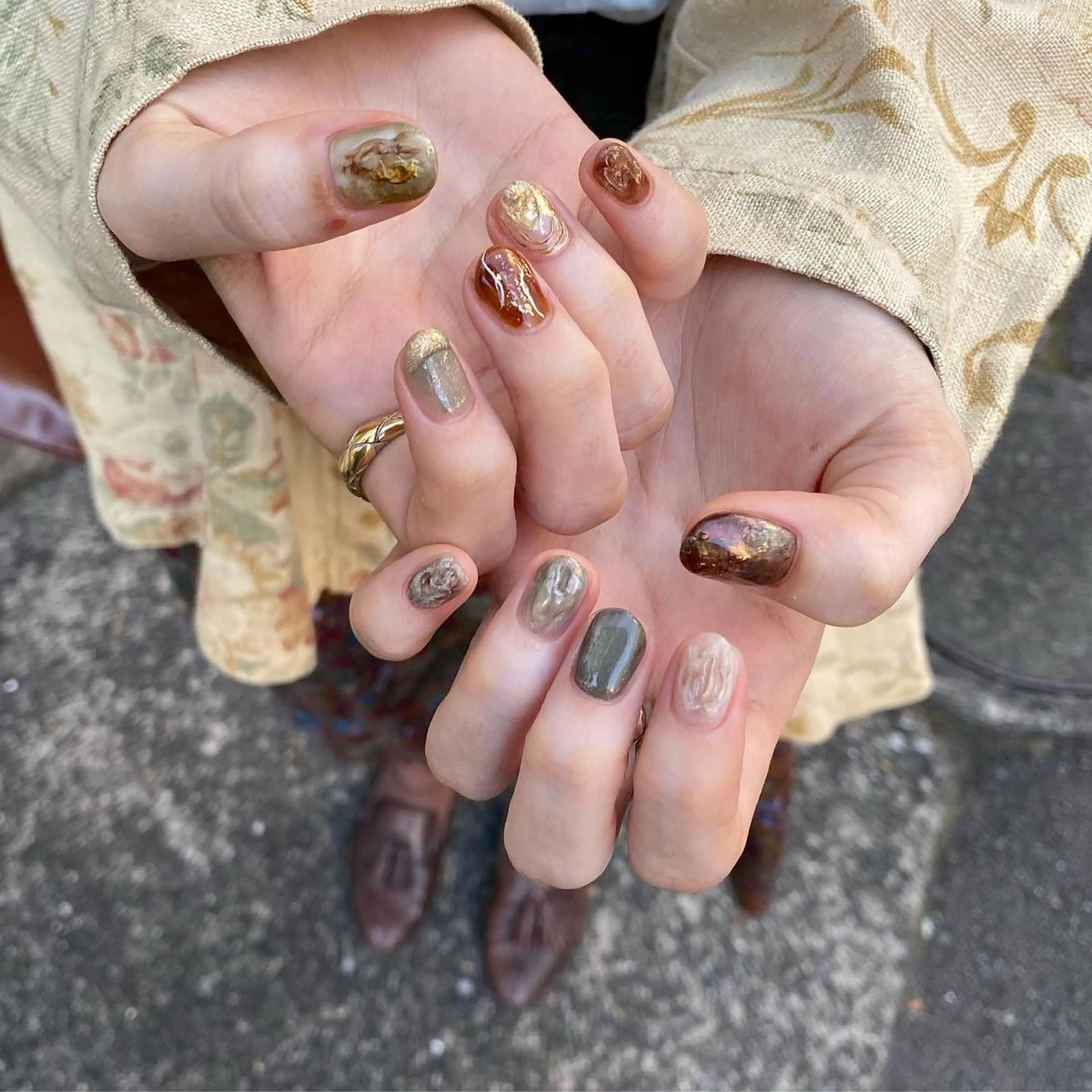 ネイル アートネイル ハンドネイル nable.所属・栗林 実莉のネイルデザイン