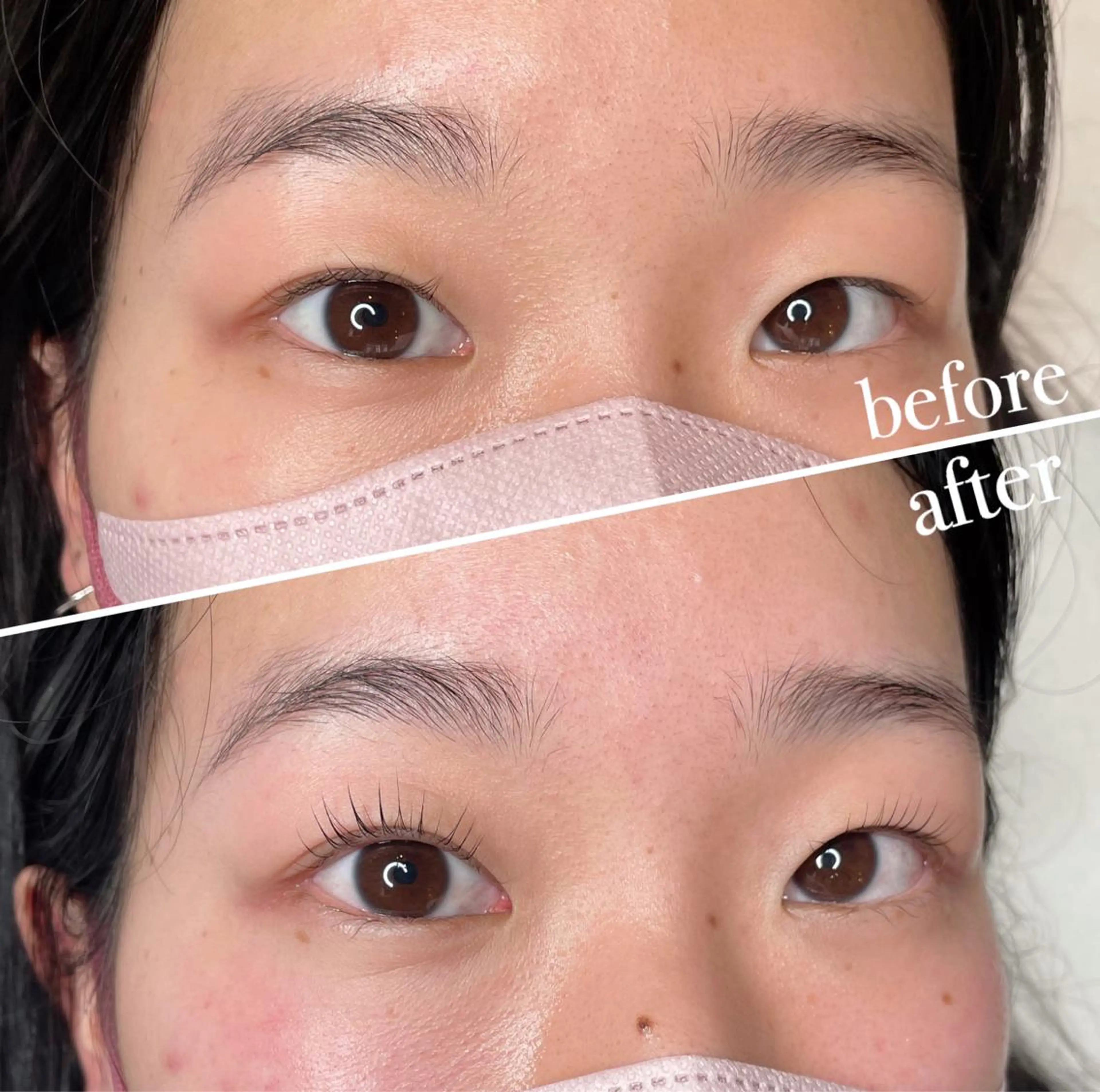 マツエク・マツパ パリジェンヌラッシュリフト まつげパーマ ma riのネイルデザイン