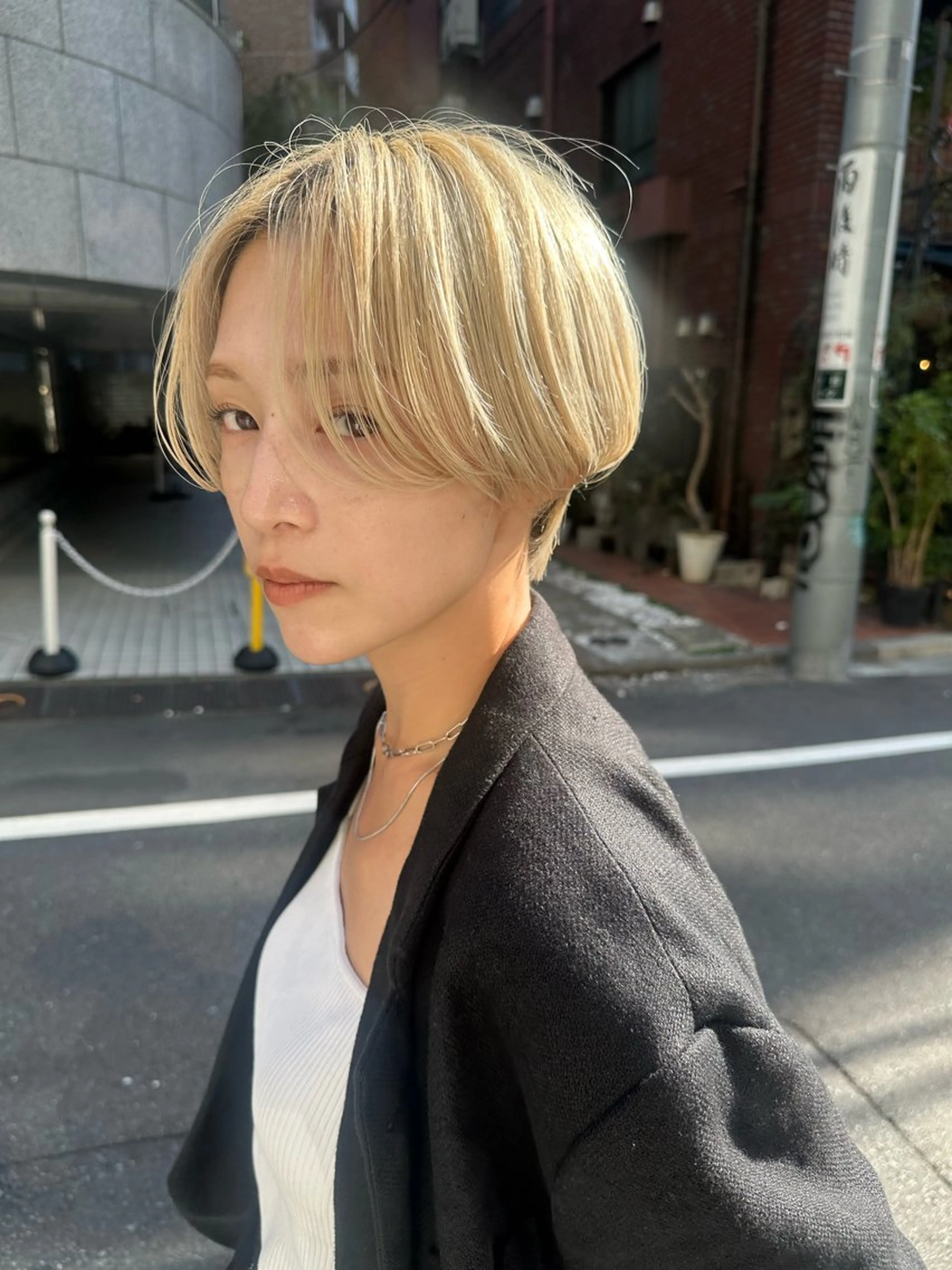 ショート カット 骨格診断で絶対可愛い ✨丸みショート✨凌弥のヘアスタイル