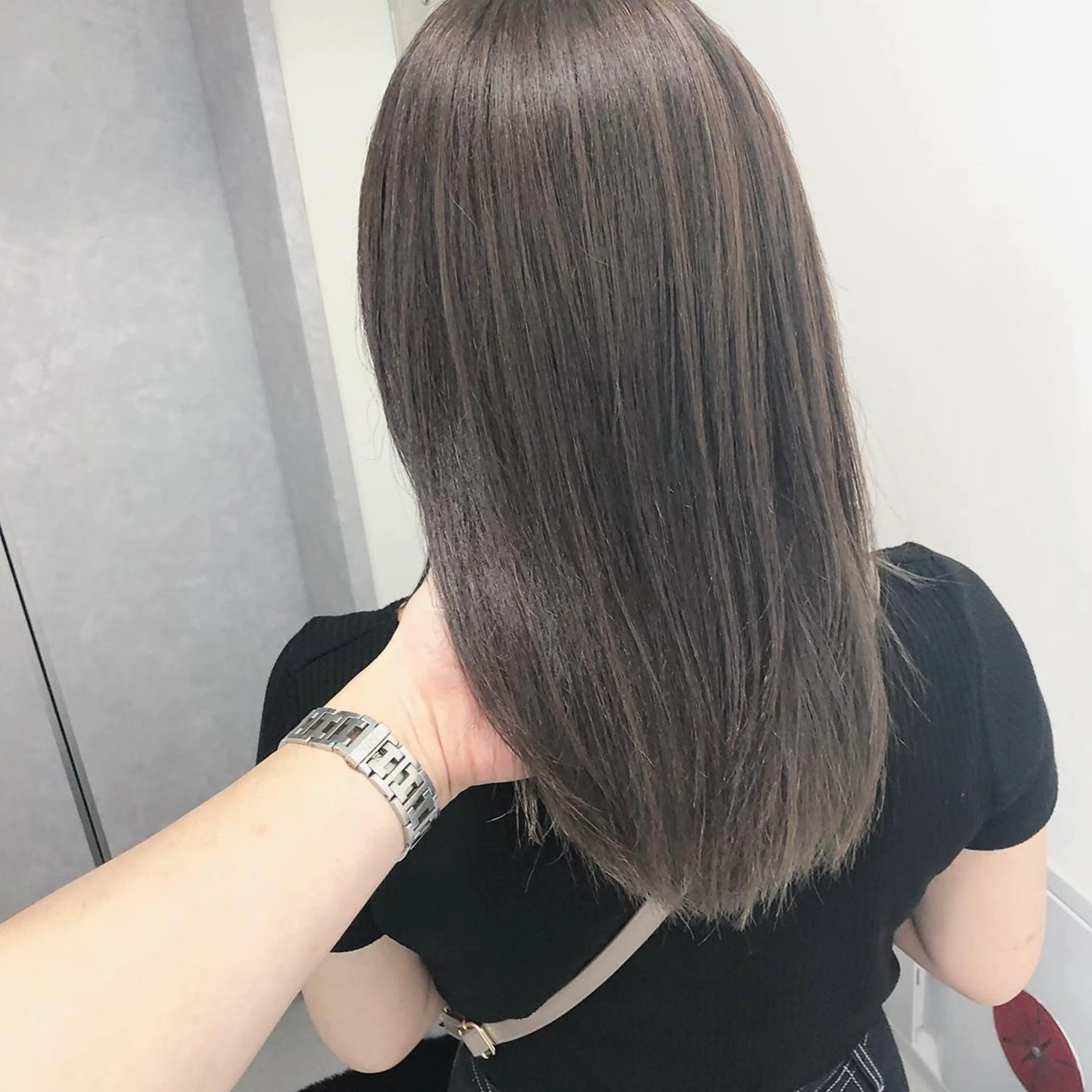 セミロング ケアカラー 髪質改善 カット ヘアカラー トリートメント [仙台髪質改善]小原 弘之のヘアスタイル