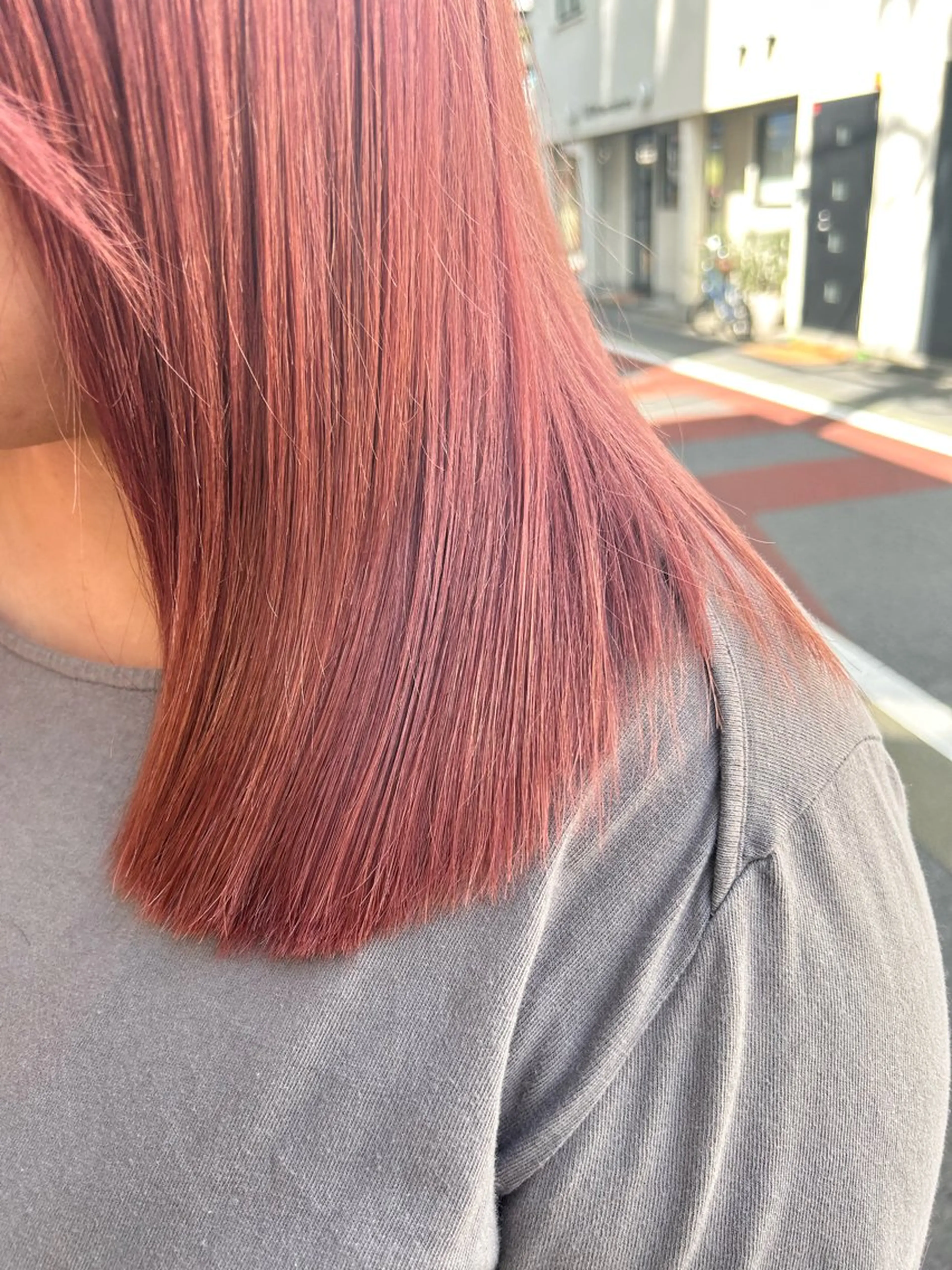 ミディアム カラー ヘアカラー トリートメント 清水千優/パーマ/透 明感カラー/メンズのヘアスタイル