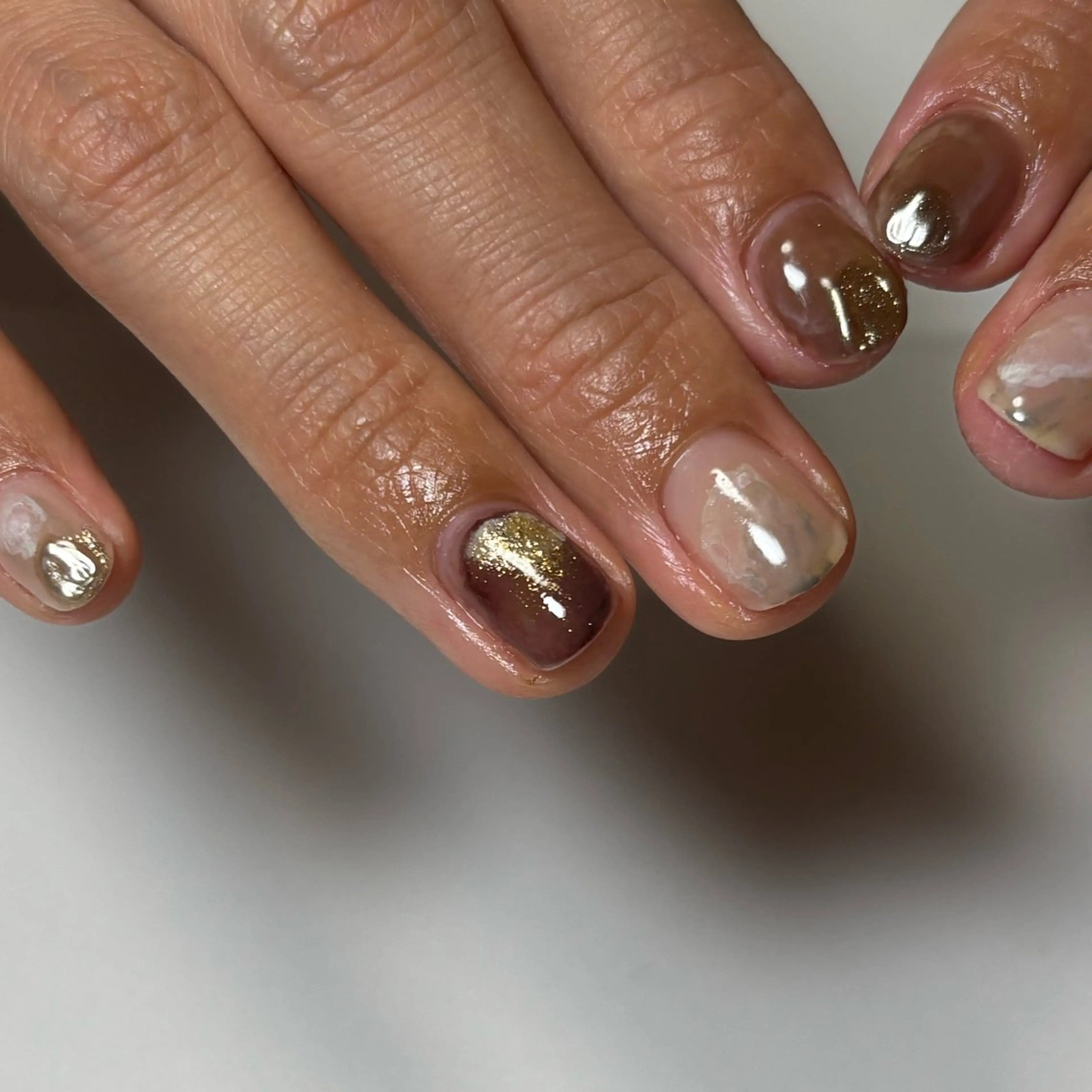 ネイル ブラウン kotone / toneのネイルデザイン