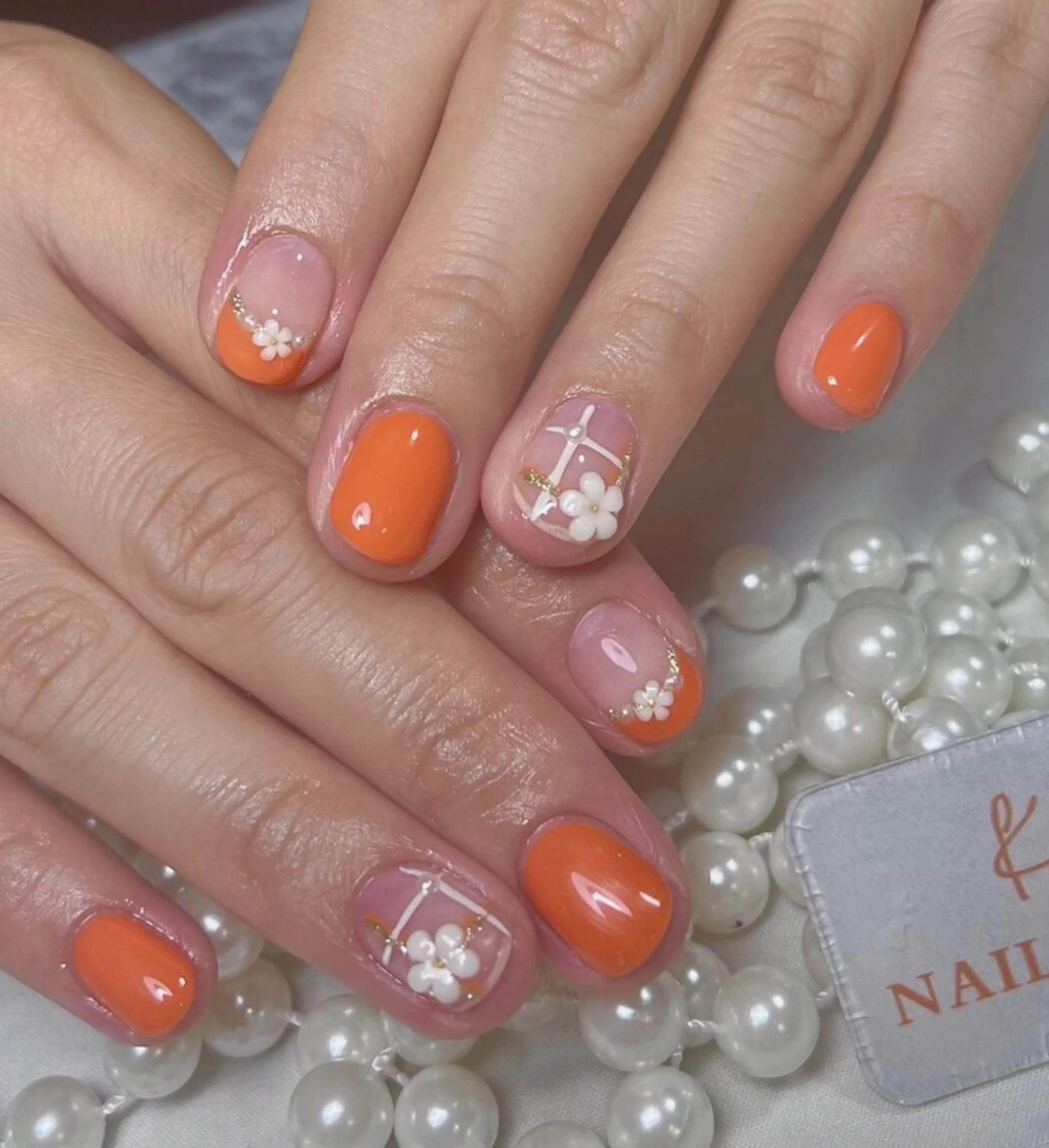 ネイル アートネイル フレンチネイル ジェルネイル グラデーション 韓国ネイル 村中 ハナのネイルデザイン