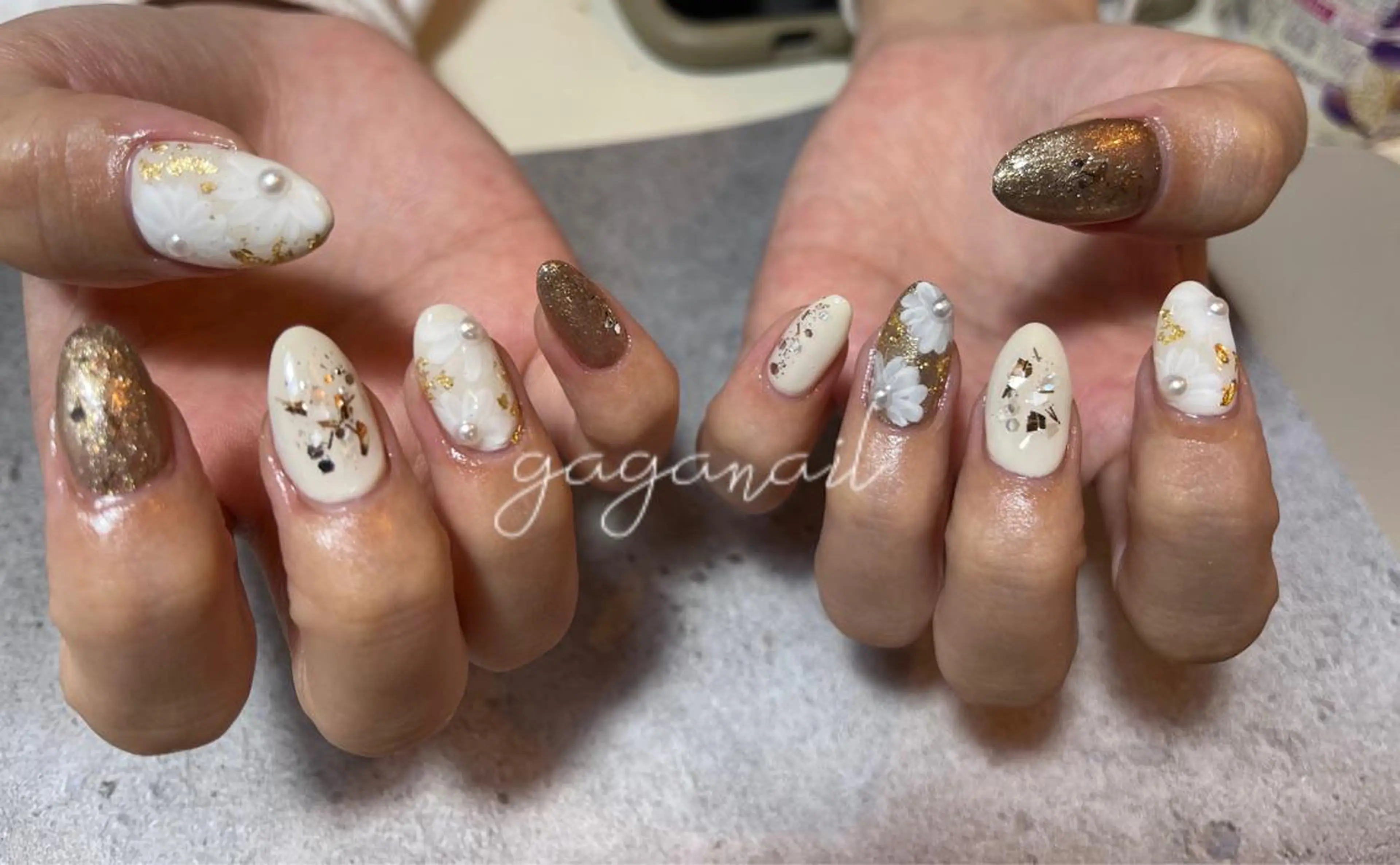 ネイル 成人式 nailsalon gagaのネイルデザイン
