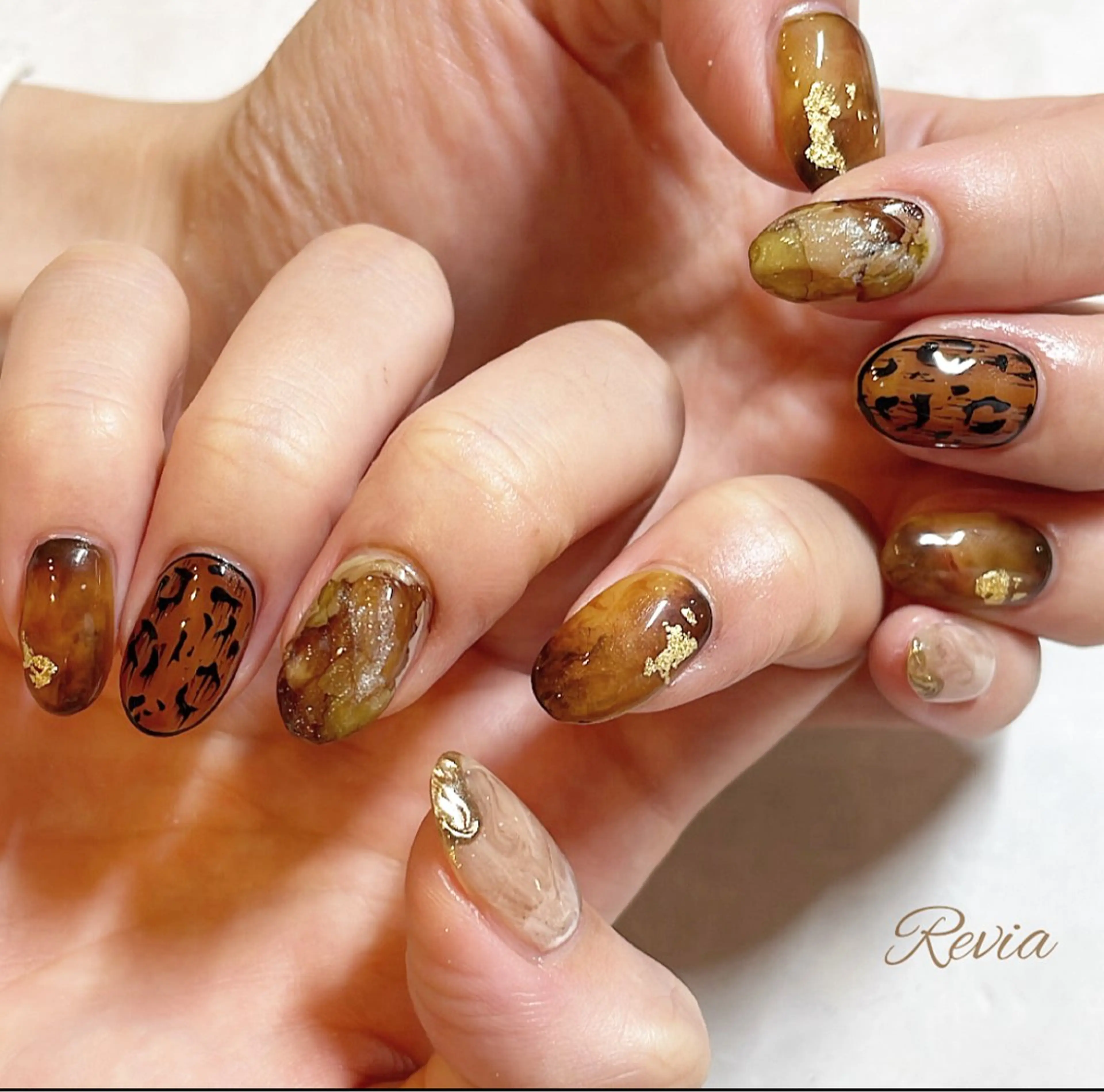 ネイル ハンドネイル revia所属・ERI Nailistのネイルデザイン