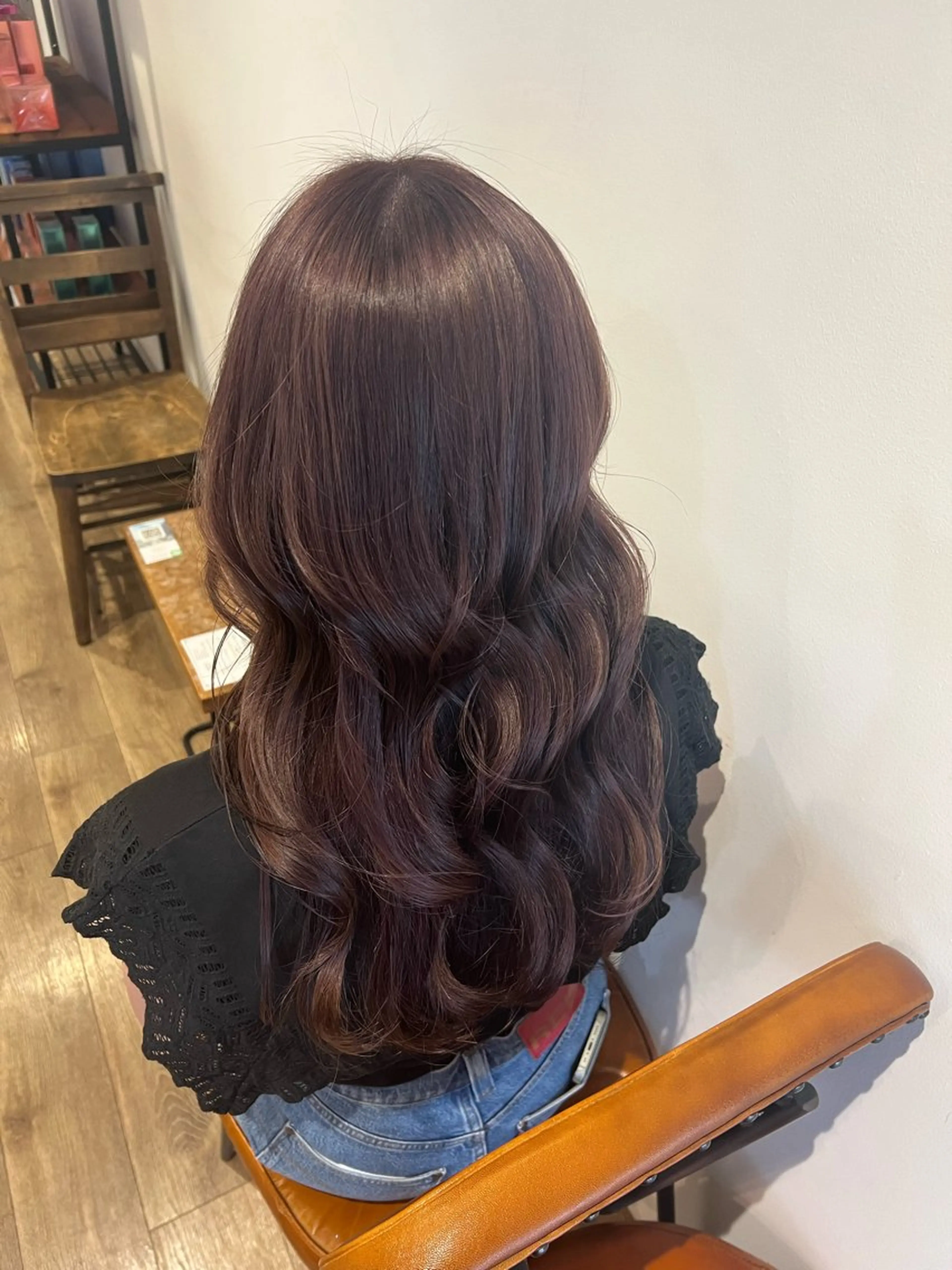 ロング カラー ブリーチ グレージュ パープルカラー パープルグレージュ 髙橋 秀果のヘアスタイル