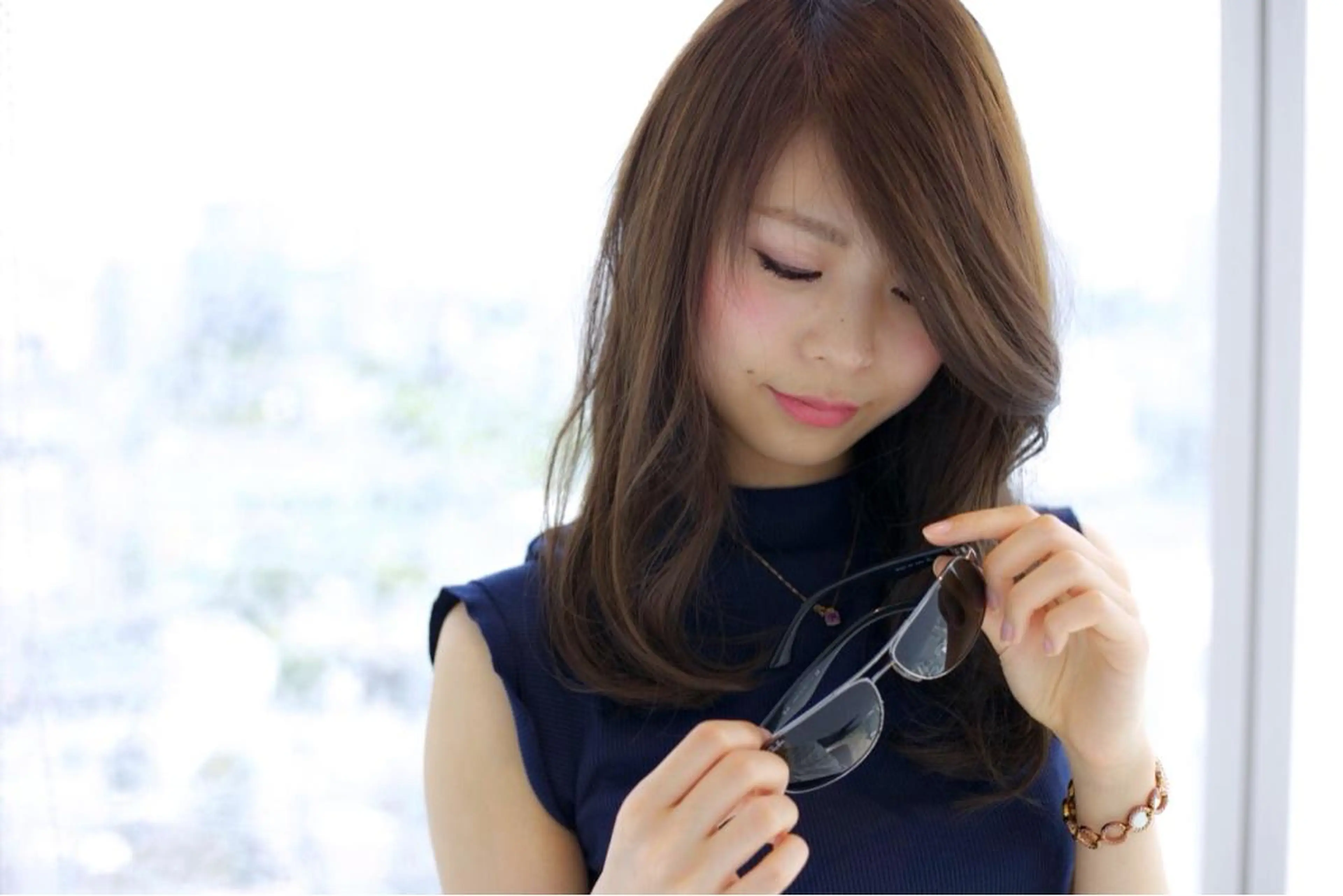 ミディアム セミロング Re:ta Hair 飯田淳平のヘアスタイル