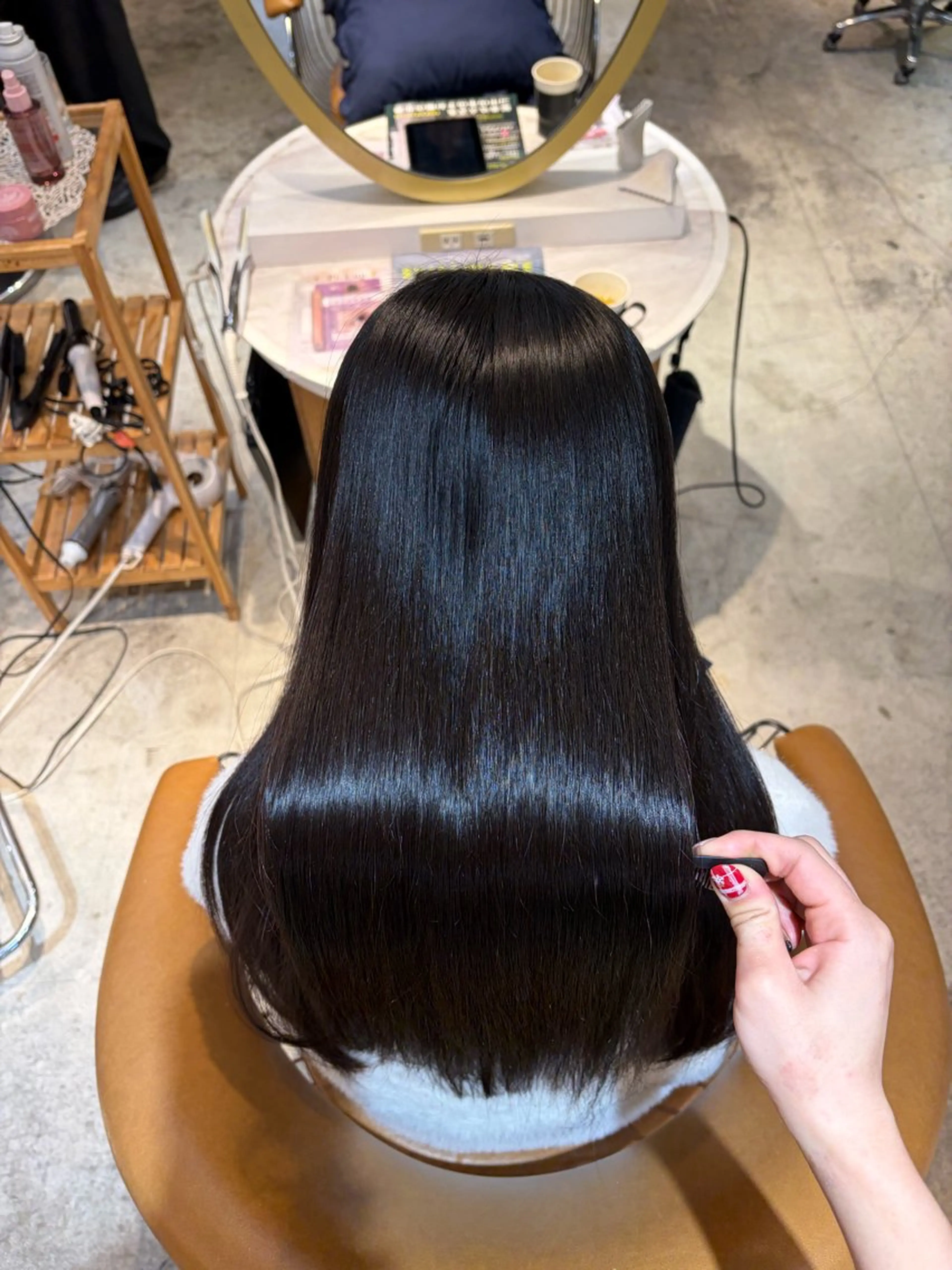 ロング 髪質改善 縮毛矯正 カット ヘアカラー トリートメント ヘアセット 髪質改善/ボブ /韓国/erikoのヘアスタイル