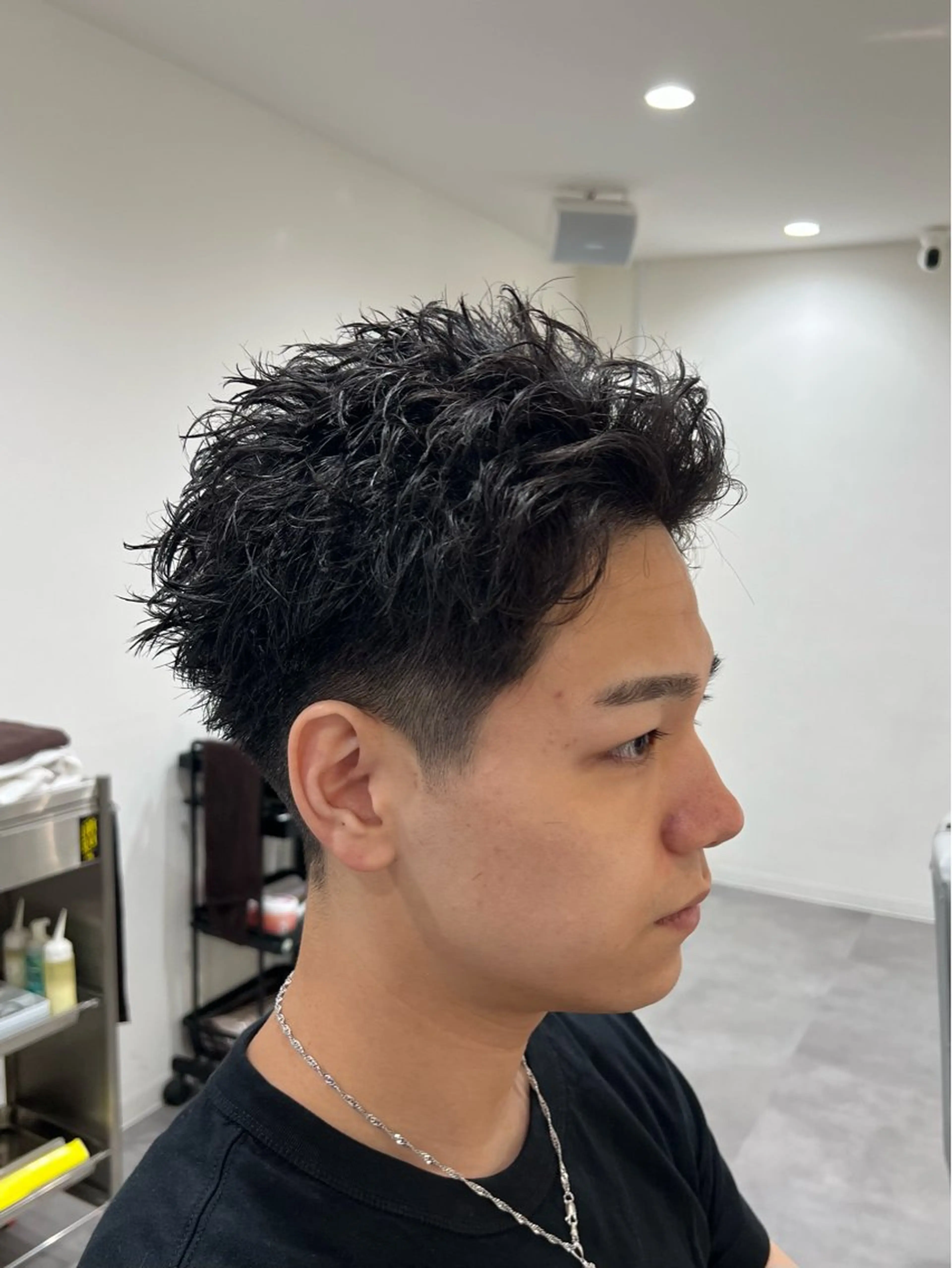 ショート パーマ メンズ メンズパーマ スパイキーショート ショートヘア Men's NAM 八角のヘアスタイル