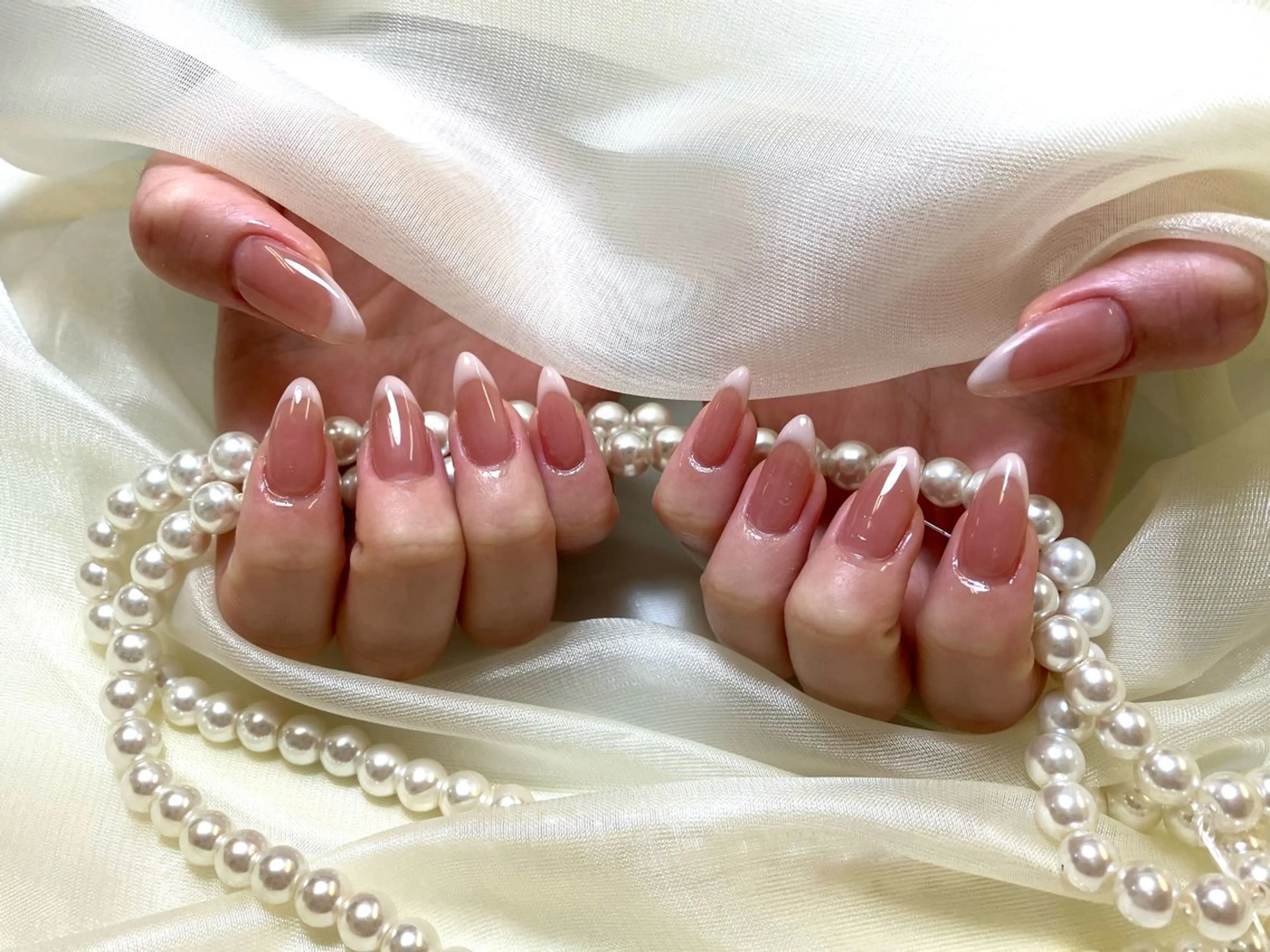 ネイル フレンチネイル Pretty J nail salon（長さ出し専門店）所属・Pretty J （長さ出し専門店）のネイルデザイン