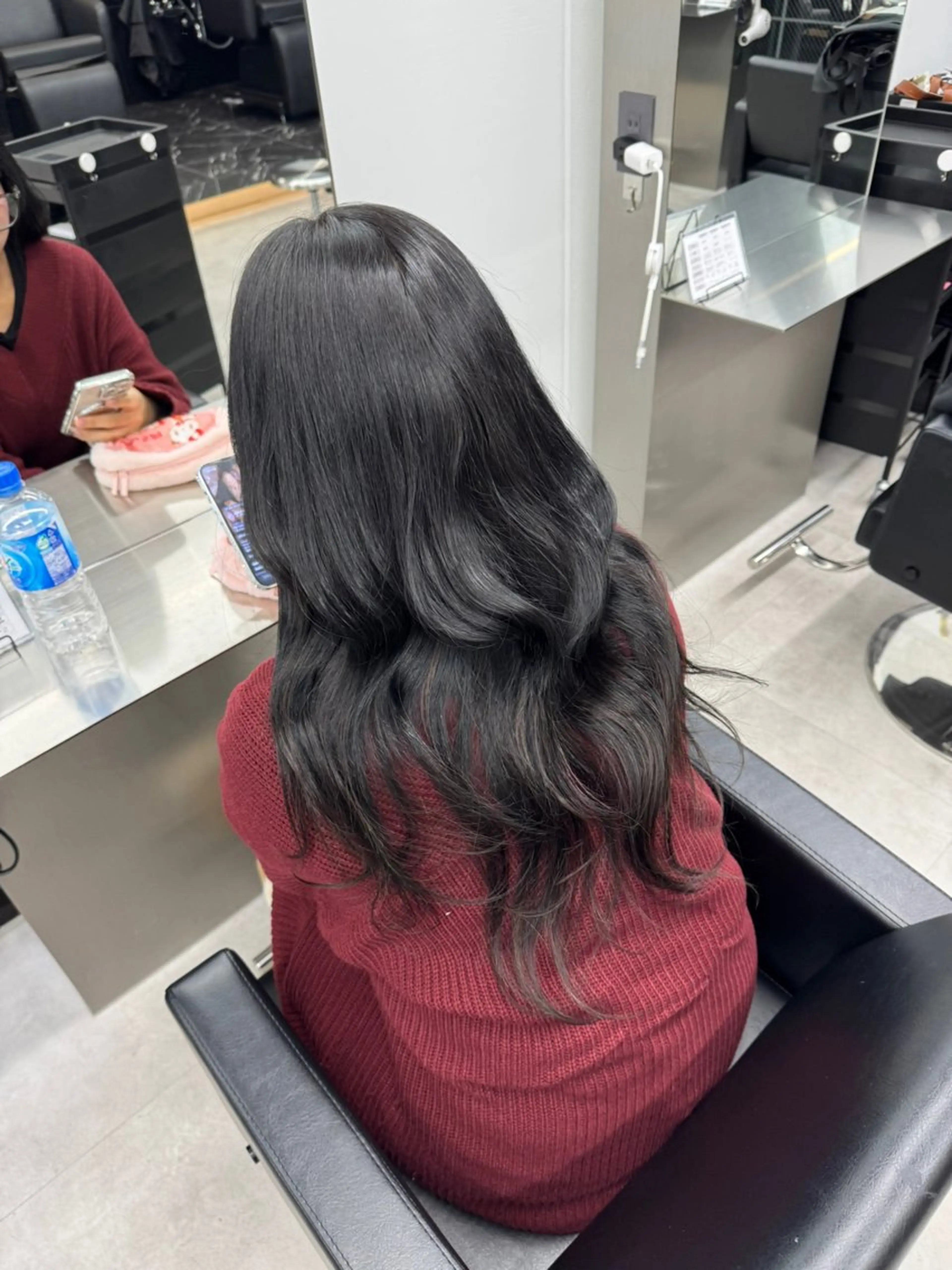 ロング カラー ブリーチ ダークグレー ブリーチなしカラー ボブ エクステ ヘアカラー エクステ エクステ/ハイトーン /透明感/KENTAのヘアスタイル