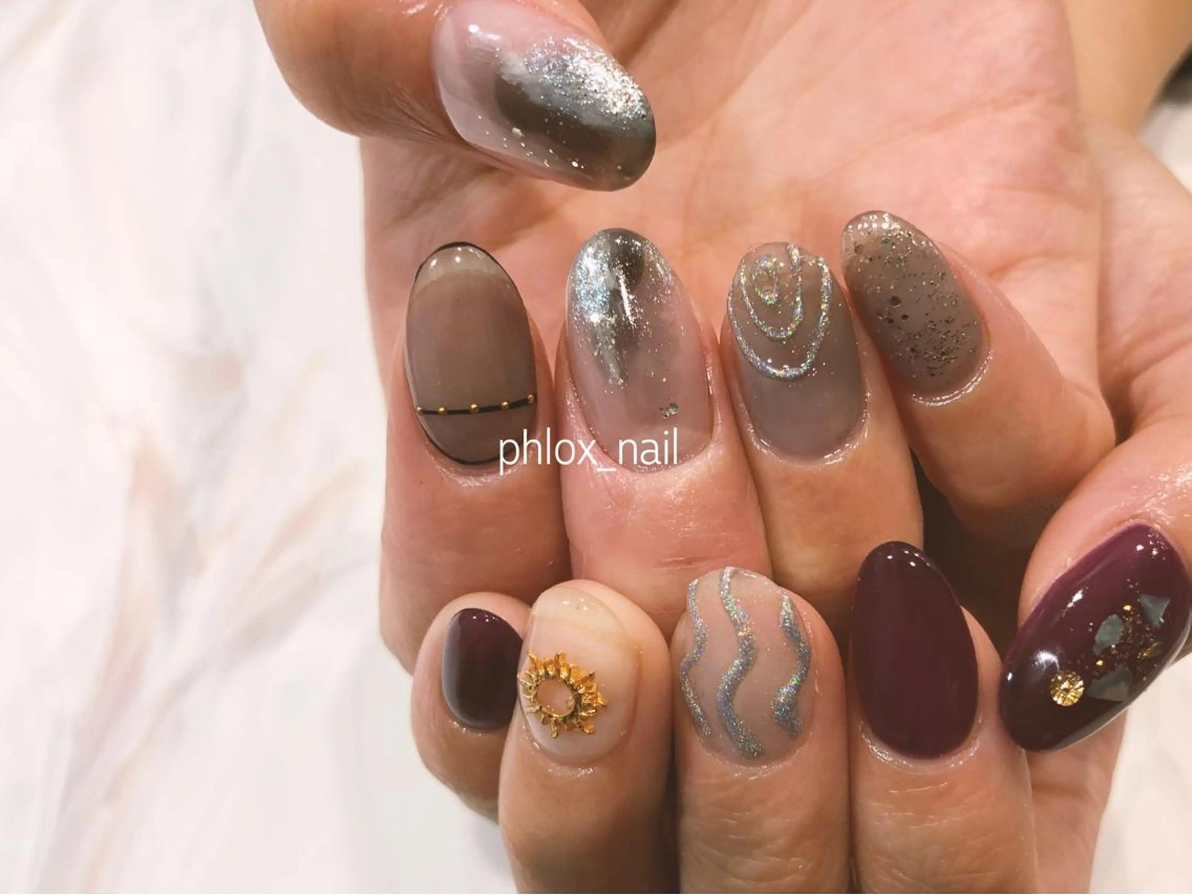 ネイル s/w ＿shokoのネイルデザイン