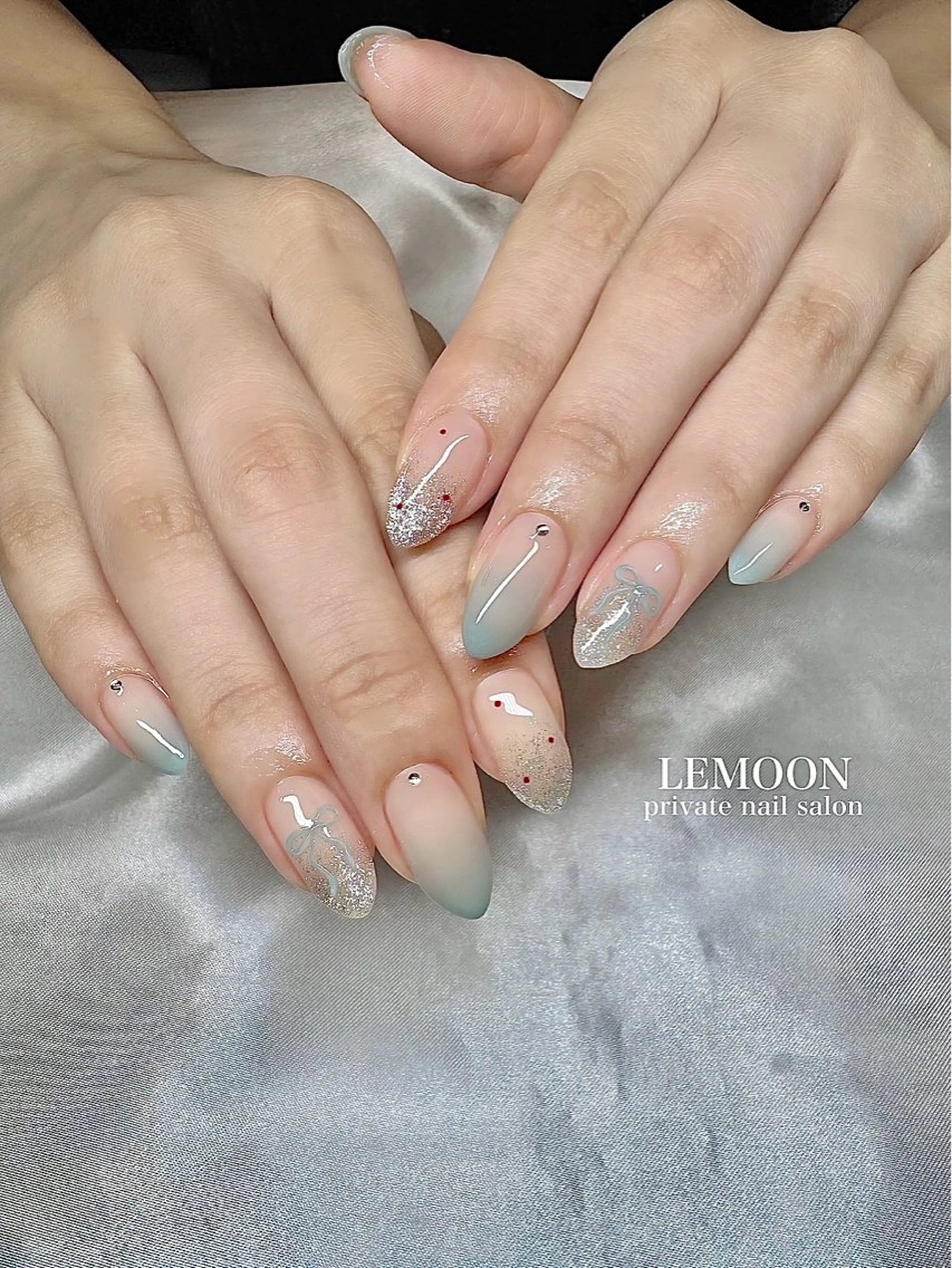 ネイル 韓国ネイル ハンドネイル private nail salon　LEMOON所属・nail salon LEMOONのネイルデザイン