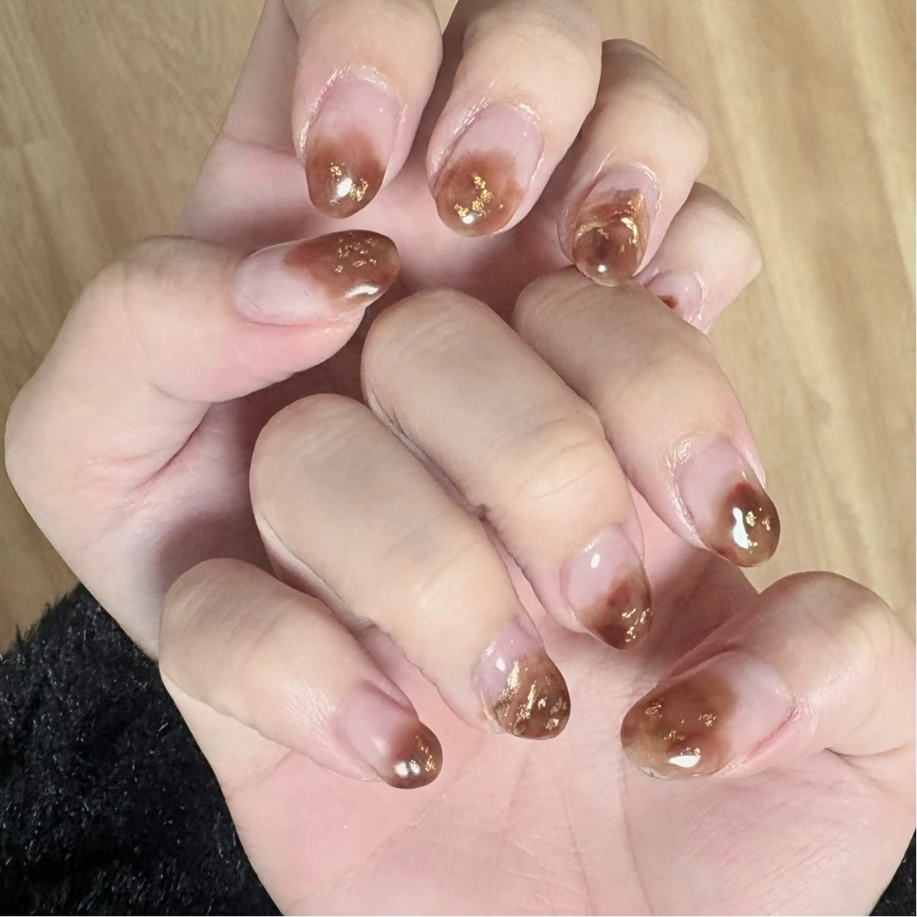 ネイル ニュアンスネイル ハンドネイル MiMi所属・ヘアセット/ネイル/ メラニンケア/えりかのネイルデザイン