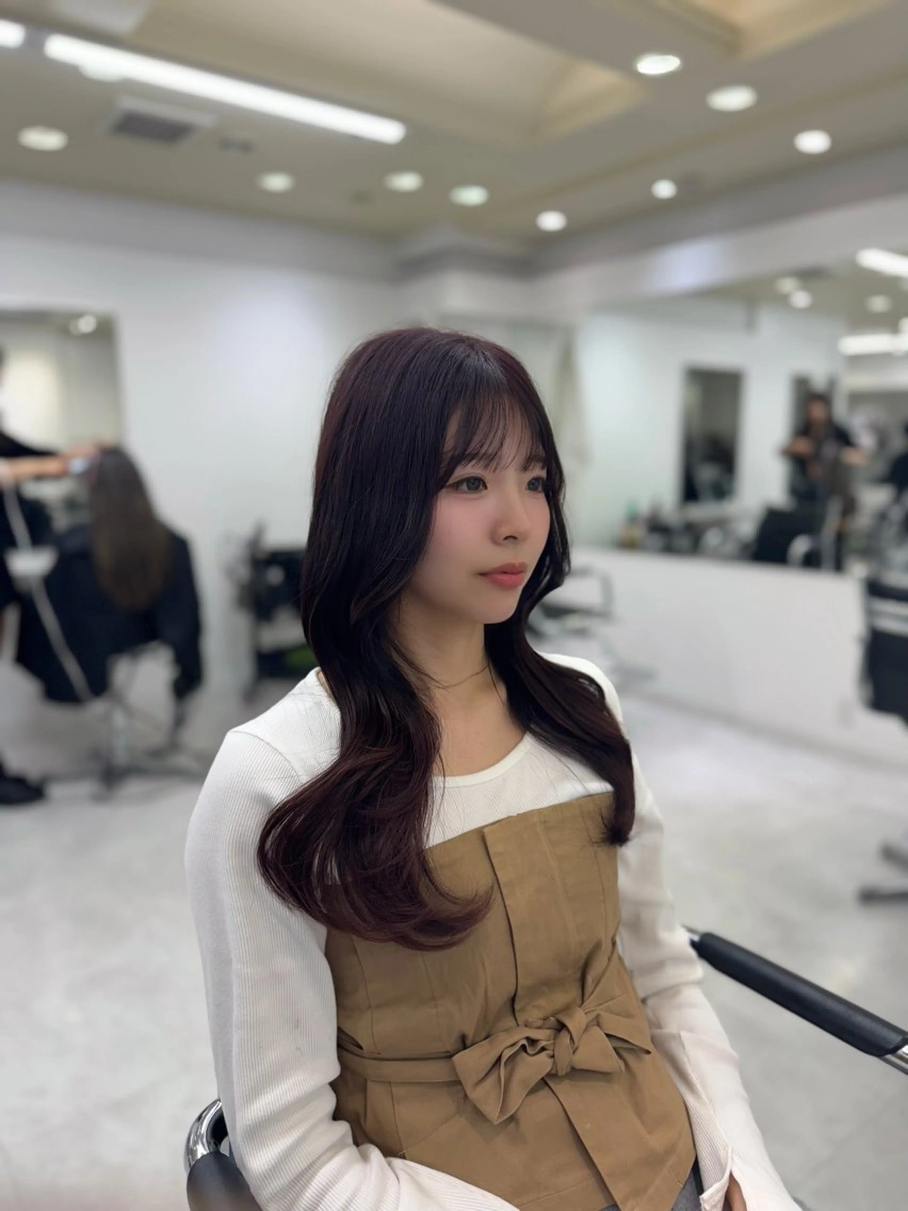 ロング 韓国ヘア🇰🇷 /艶カラー✨のヘアスタイル