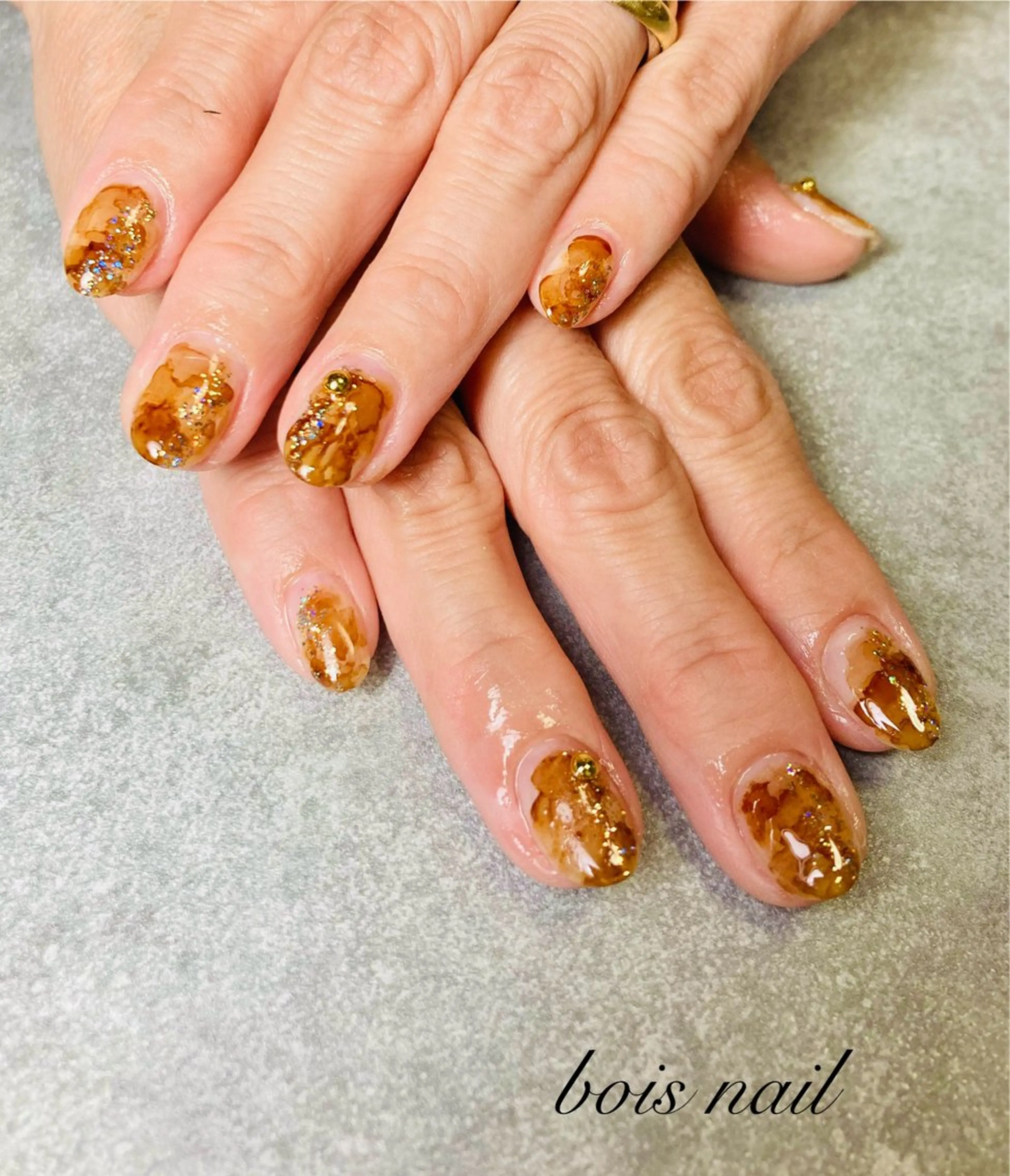ネイル アートネイル ニュアンスネイル bois nail ボワネイル北巽のネイルデザイン