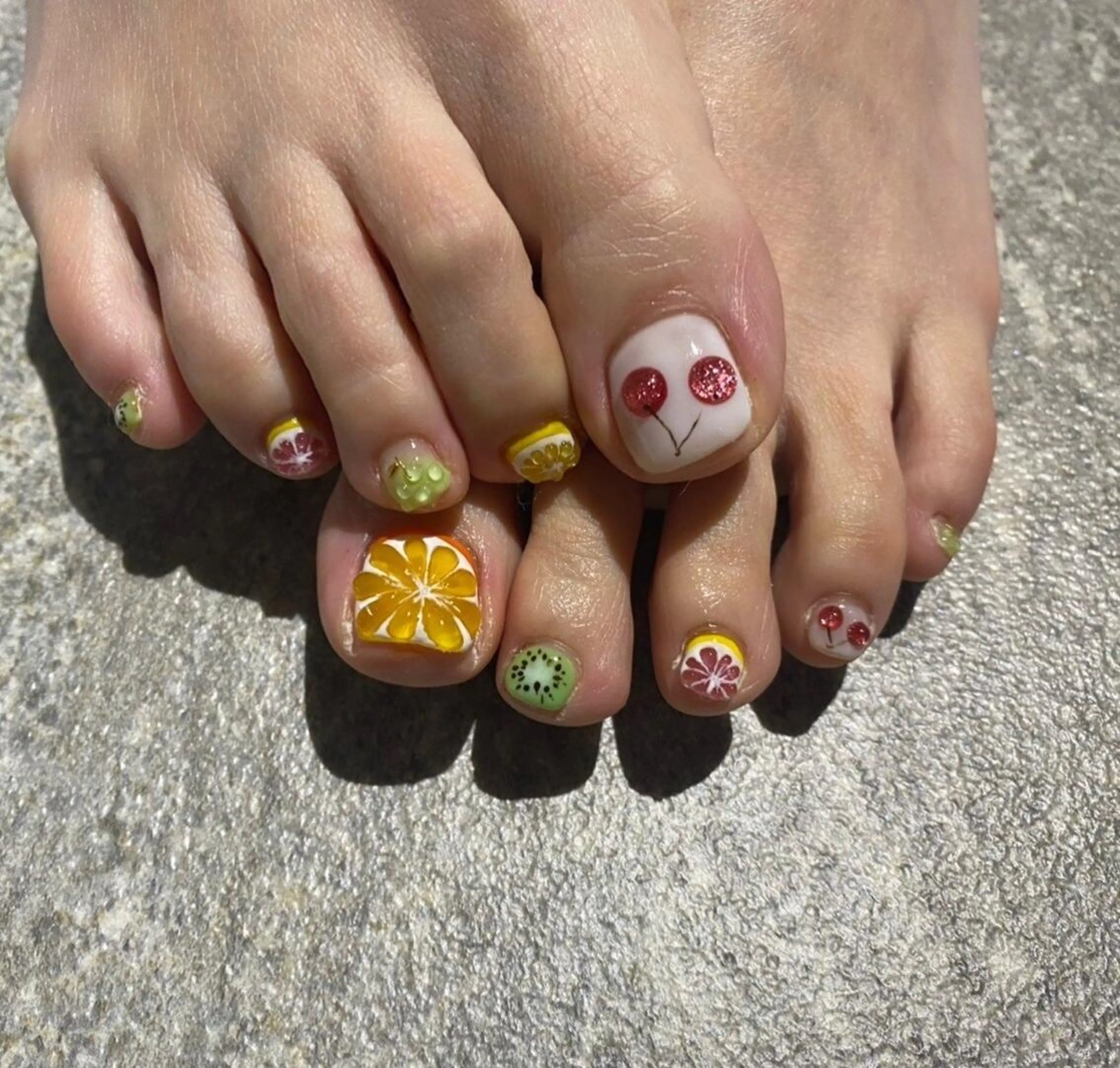 ネイル フットネイル 【やり放題専門店】 スカルプ＆長さ出しのネイルデザイン