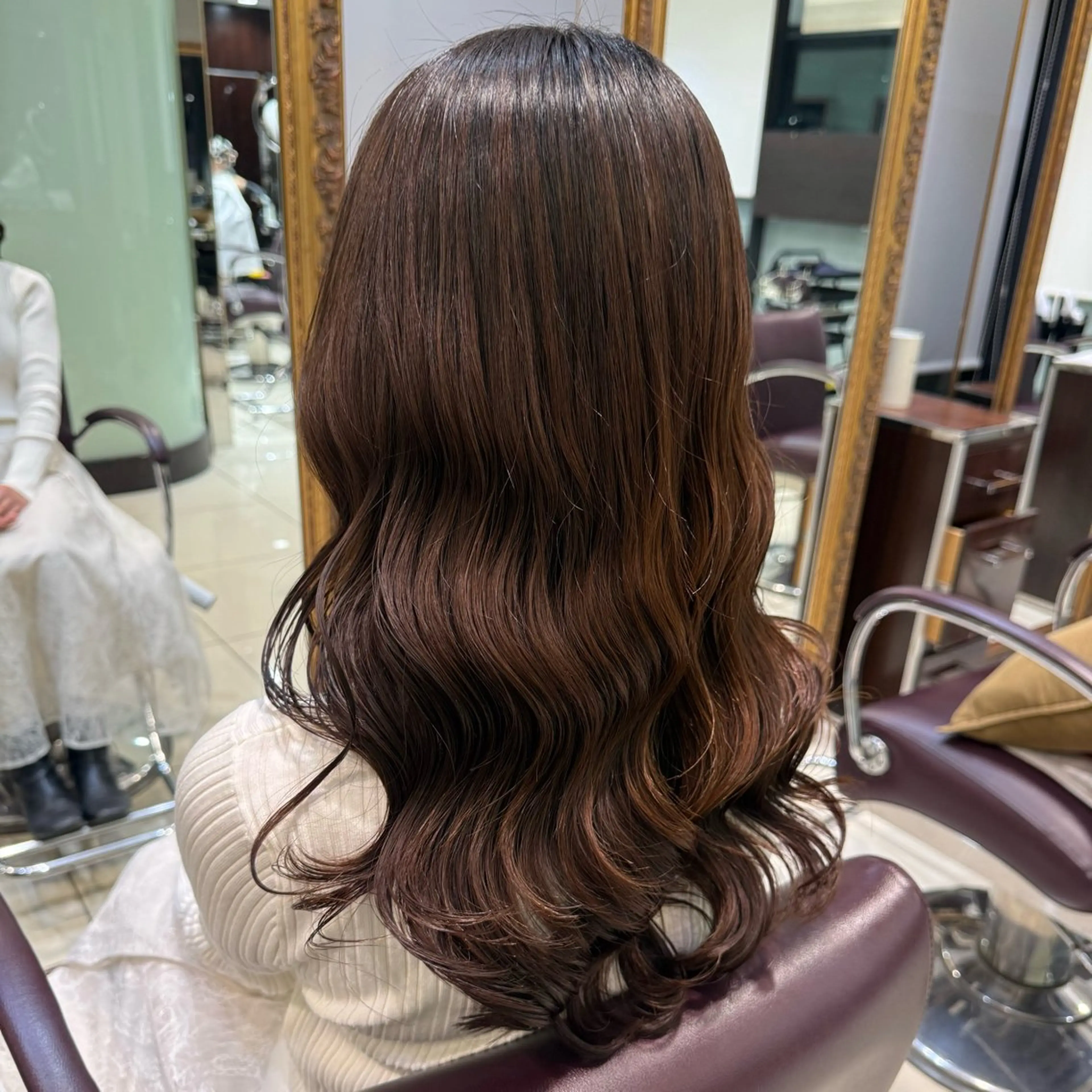 ロング パーマ パーマ 韓国風パーマ🌿コテ 巻き風パーマ/るいのヘアスタイル