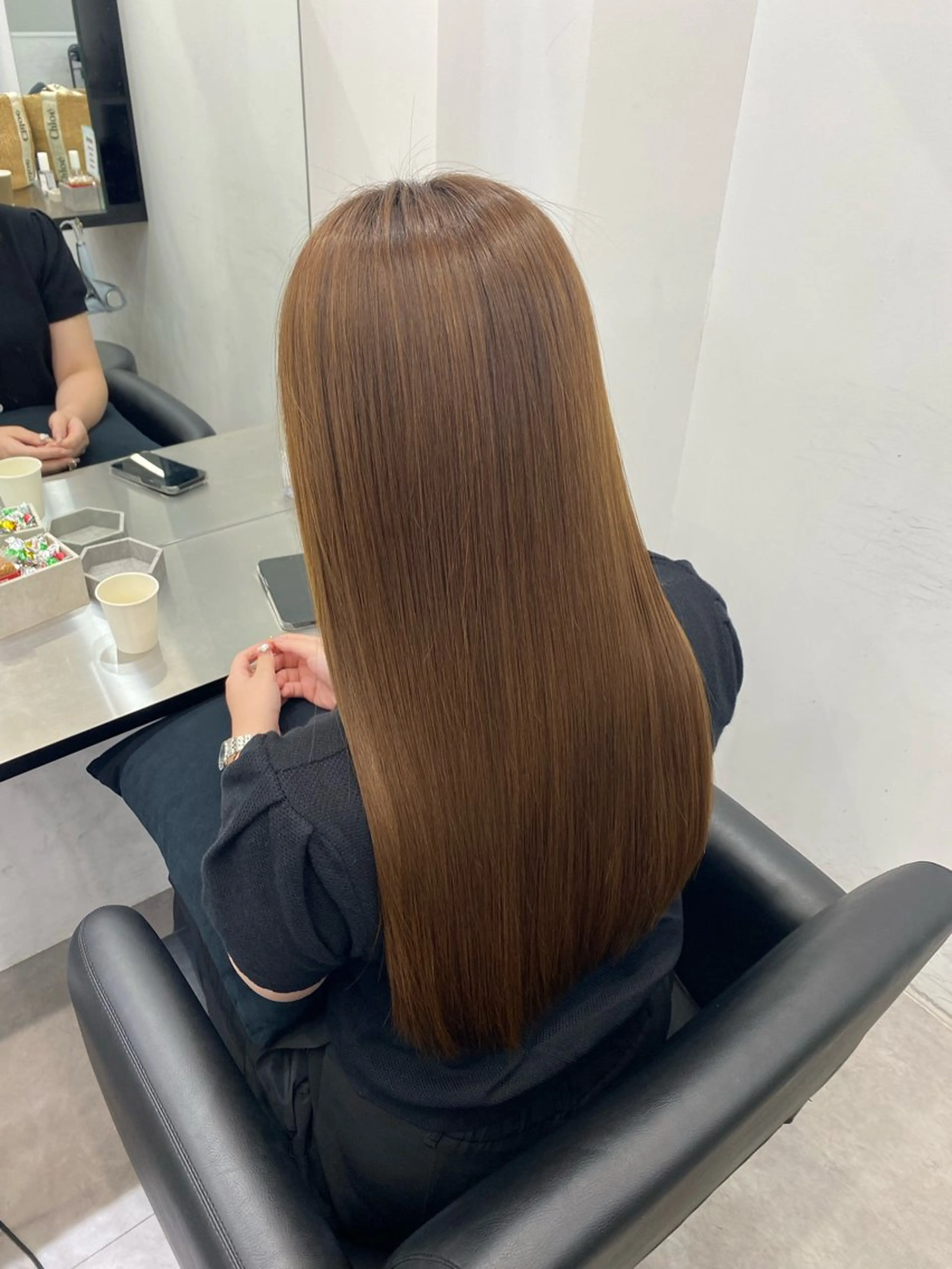 ロング カット 縮毛矯正 トリートメント 艶髪/縮毛矯正/ Core mikuaのヘアスタイル