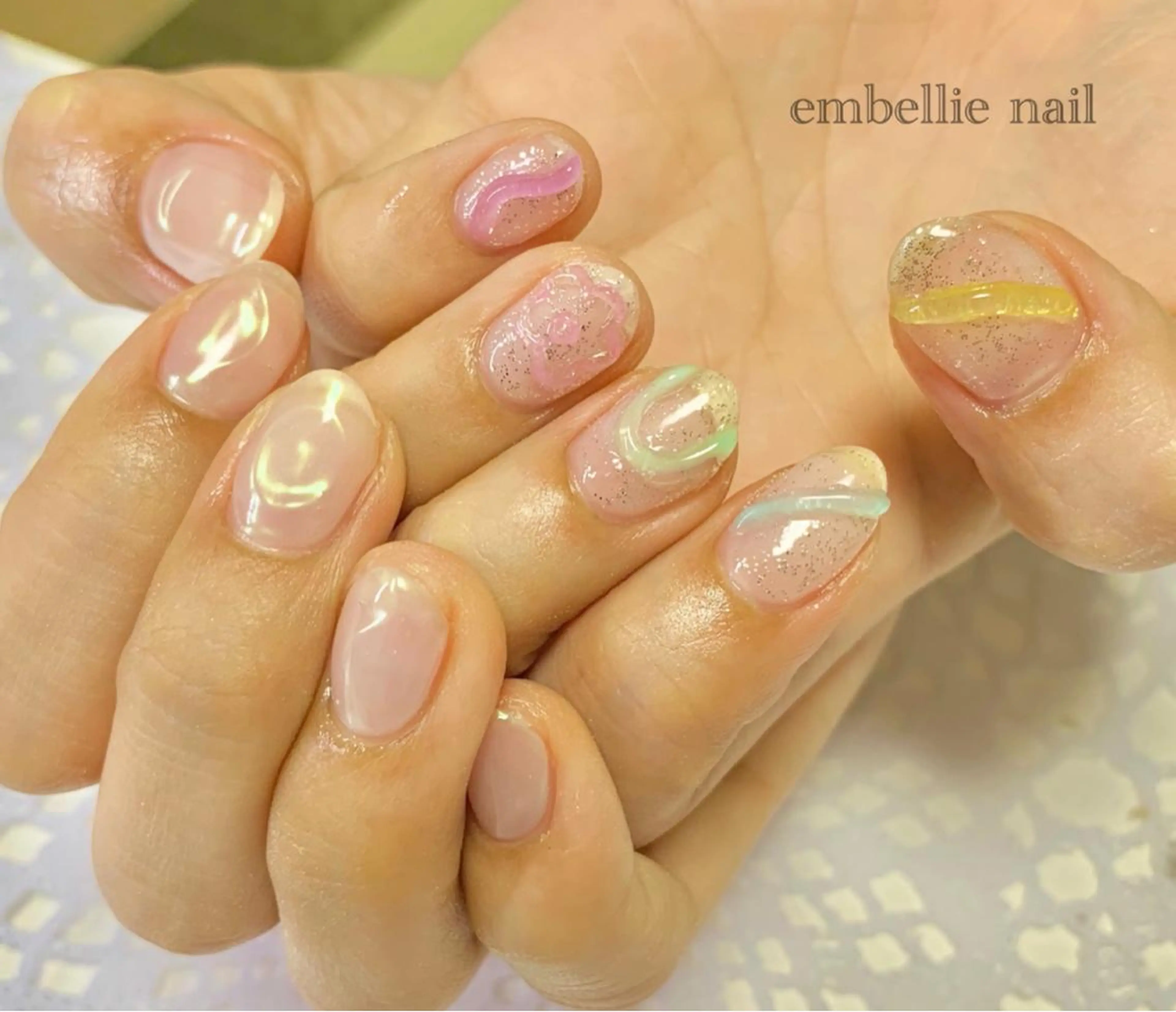 ネイル オーロラネイル miyasaka erikoのネイルデザイン