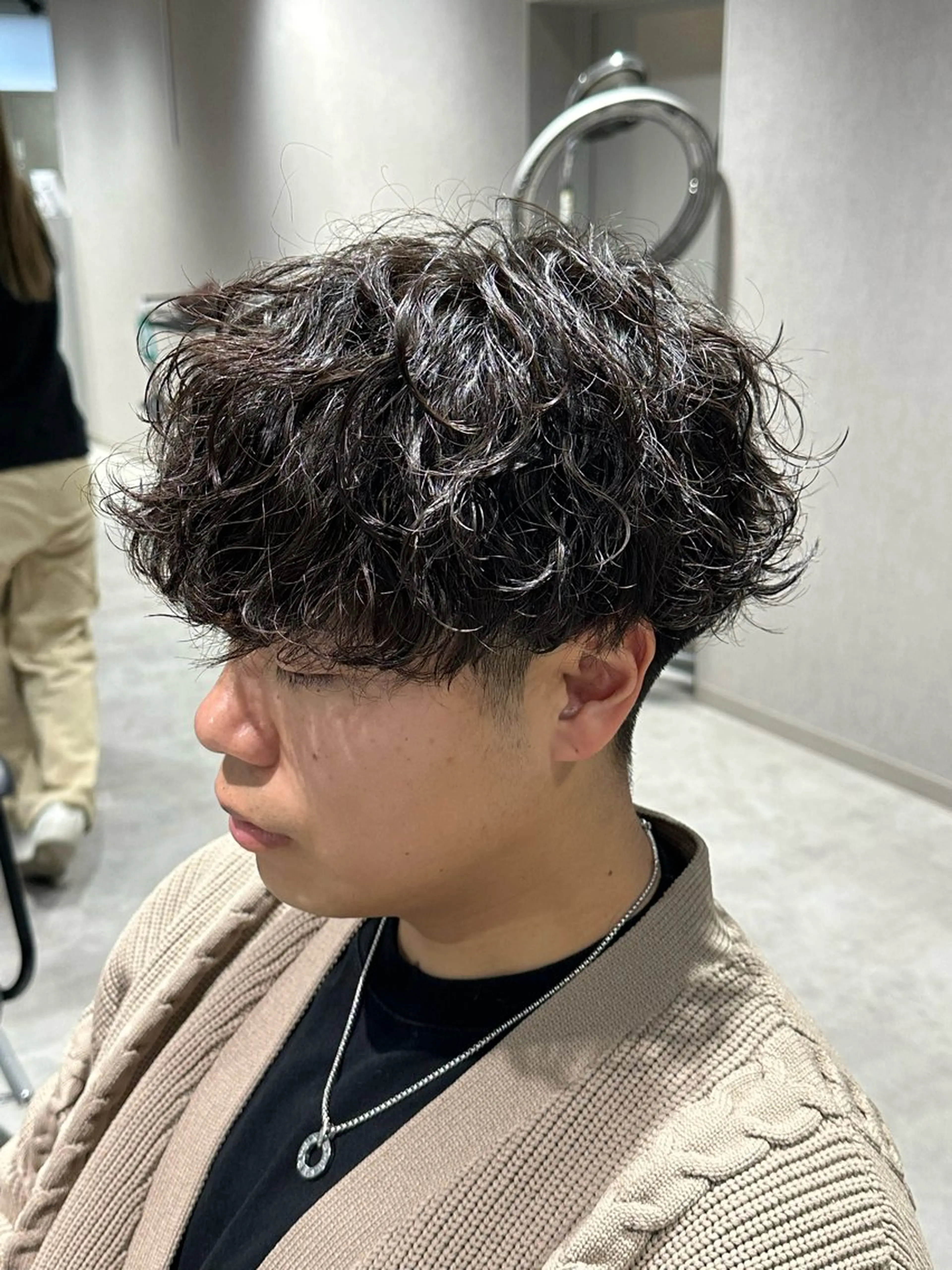 王道パーマ👑初パーマに迷ったらコレ！🔥カット+波巻きパーマ＋前処理剤 ［施術時間150分］［メンズパー］の写真