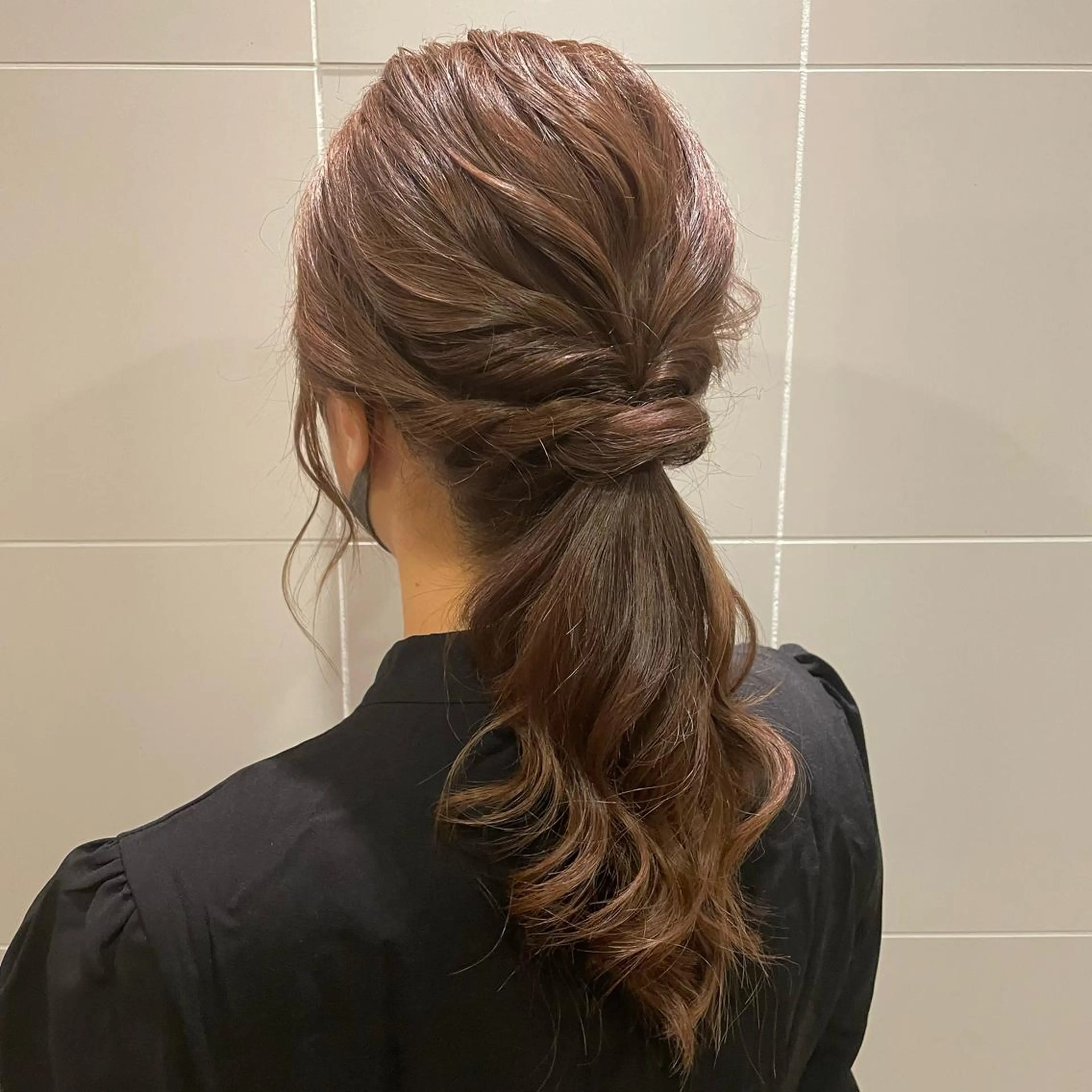ロング ヘアアレンジ ポニーテール ヘアセット T Ayaのヘアスタイル