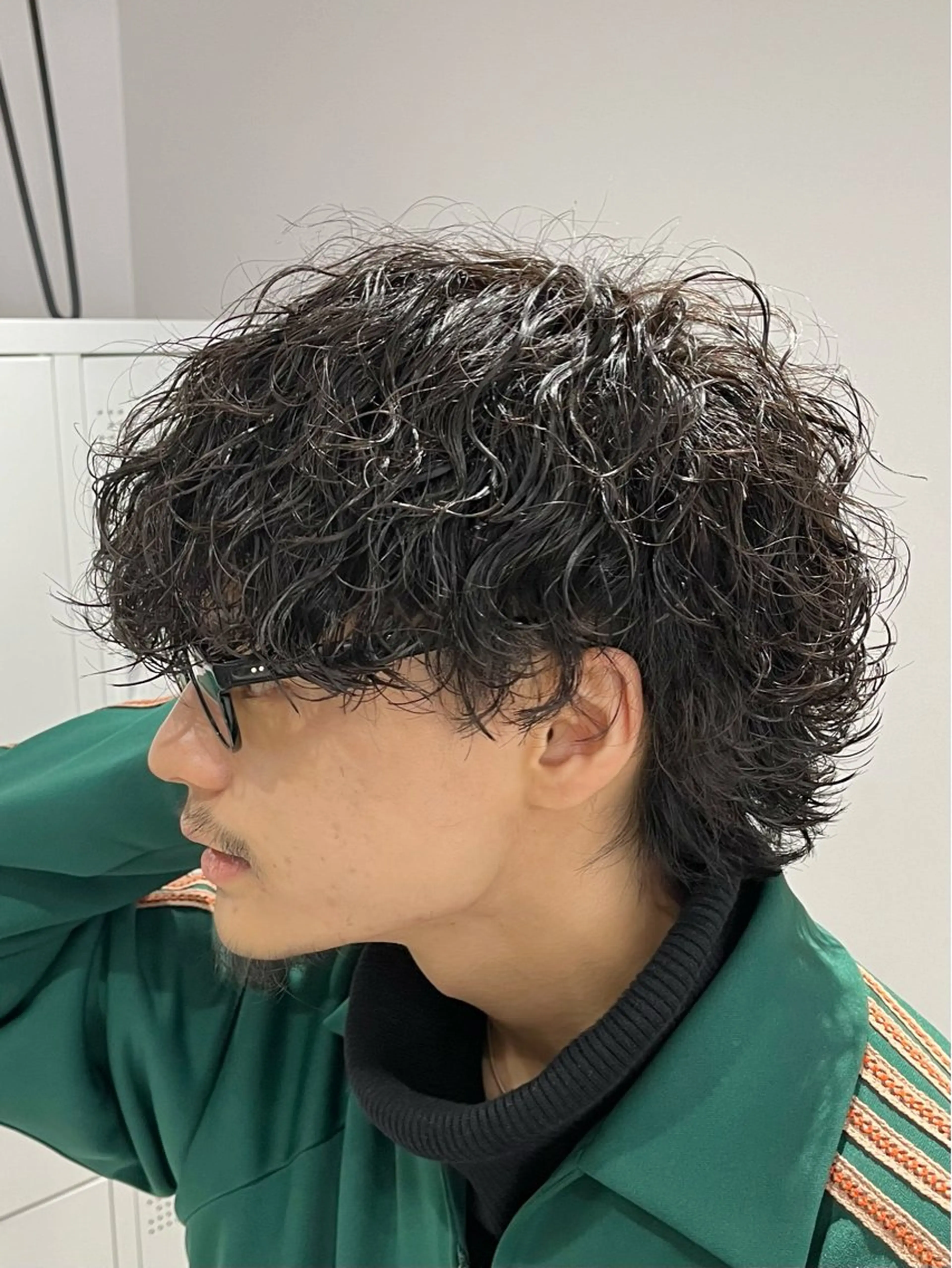 ミディアム パーマ メンズ カット パーマ 新潟メンズパーマ 新潟駅/小田拓実のヘアスタイル