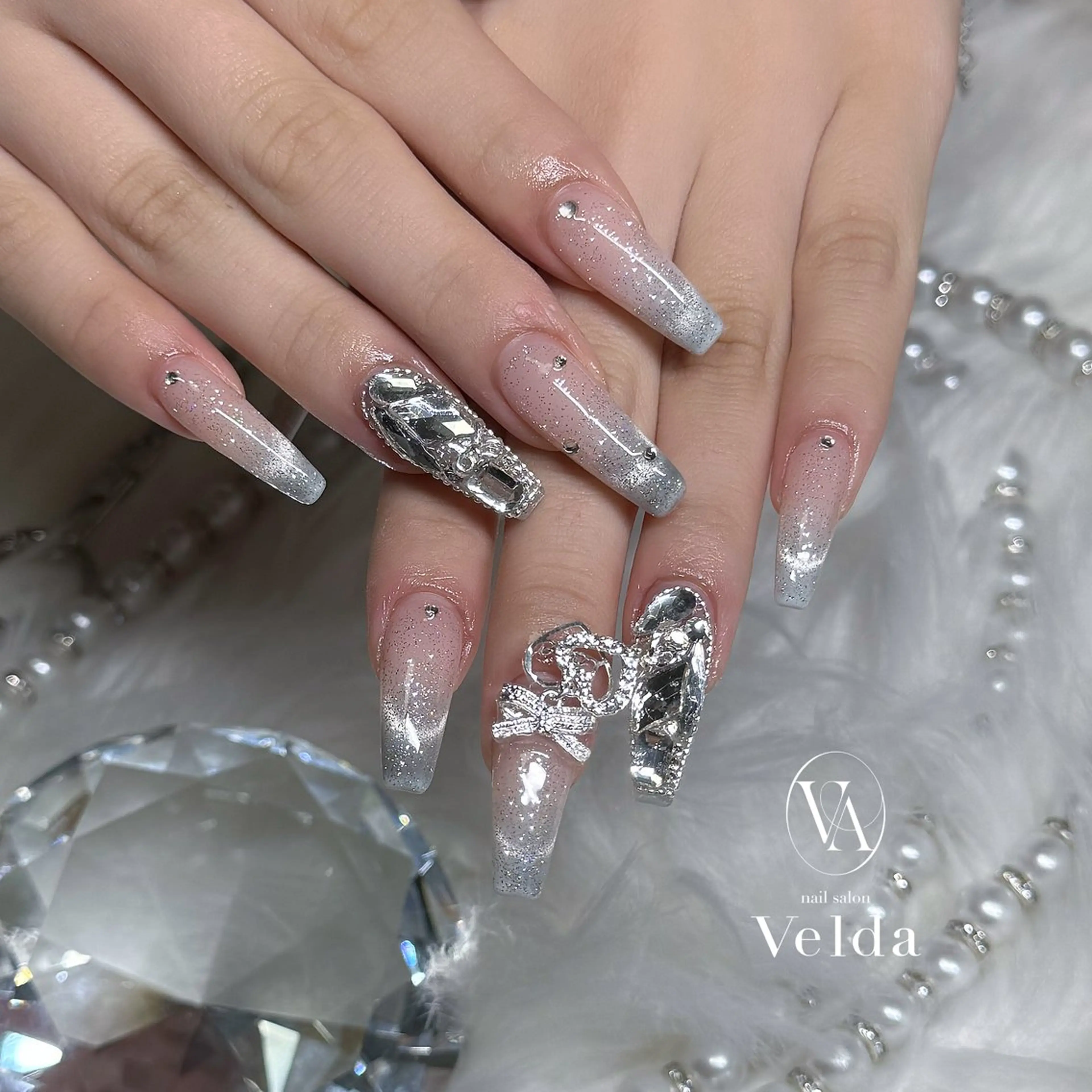 ネイル フレンチネイル グラデーション 💎スカルプ💎 Velda(ベルダ)のネイルデザイン