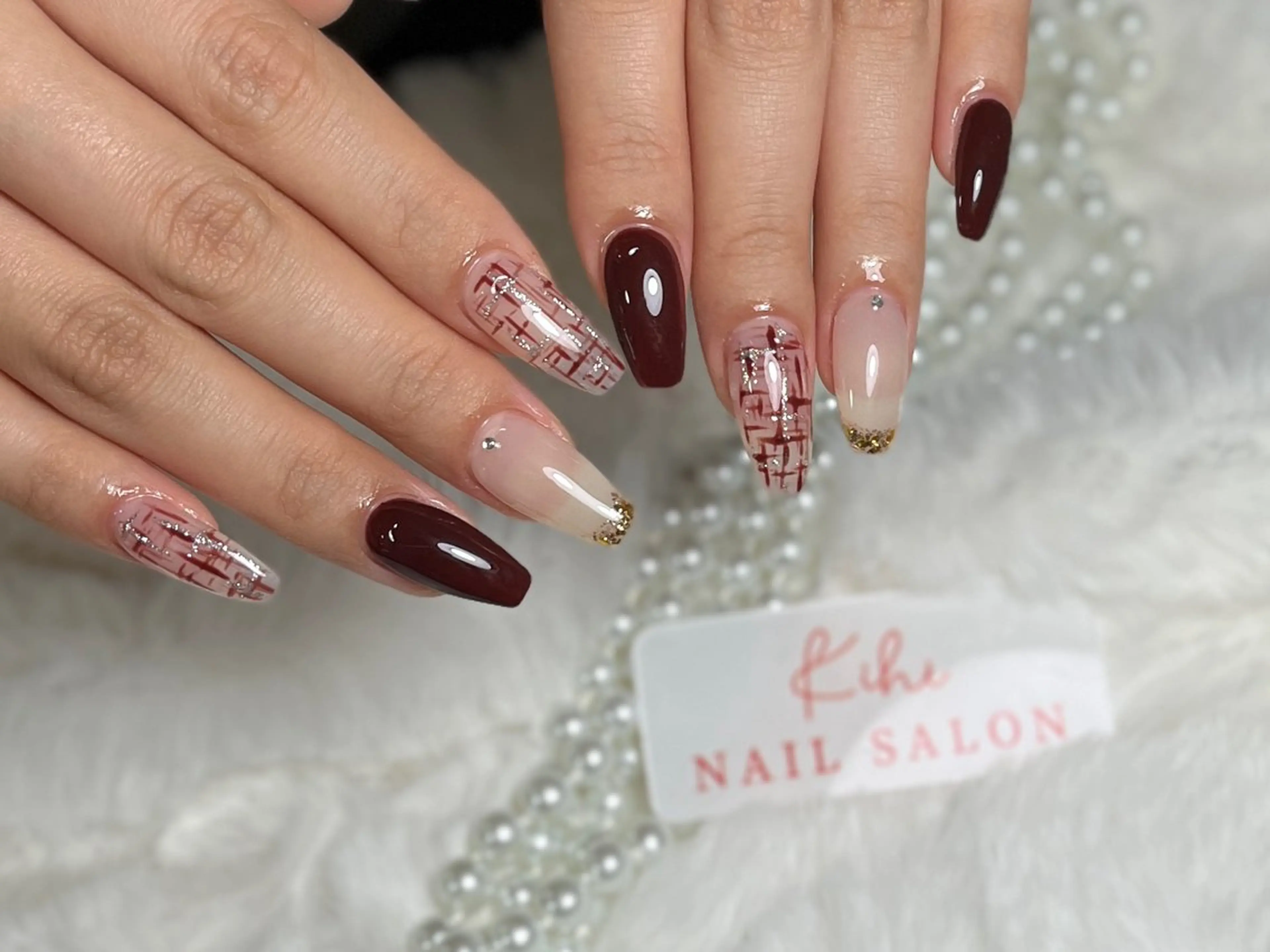 ネイル ハンドネイル ユリ🎀長さだし/ パラジェル/持ち込みのネイルデザイン