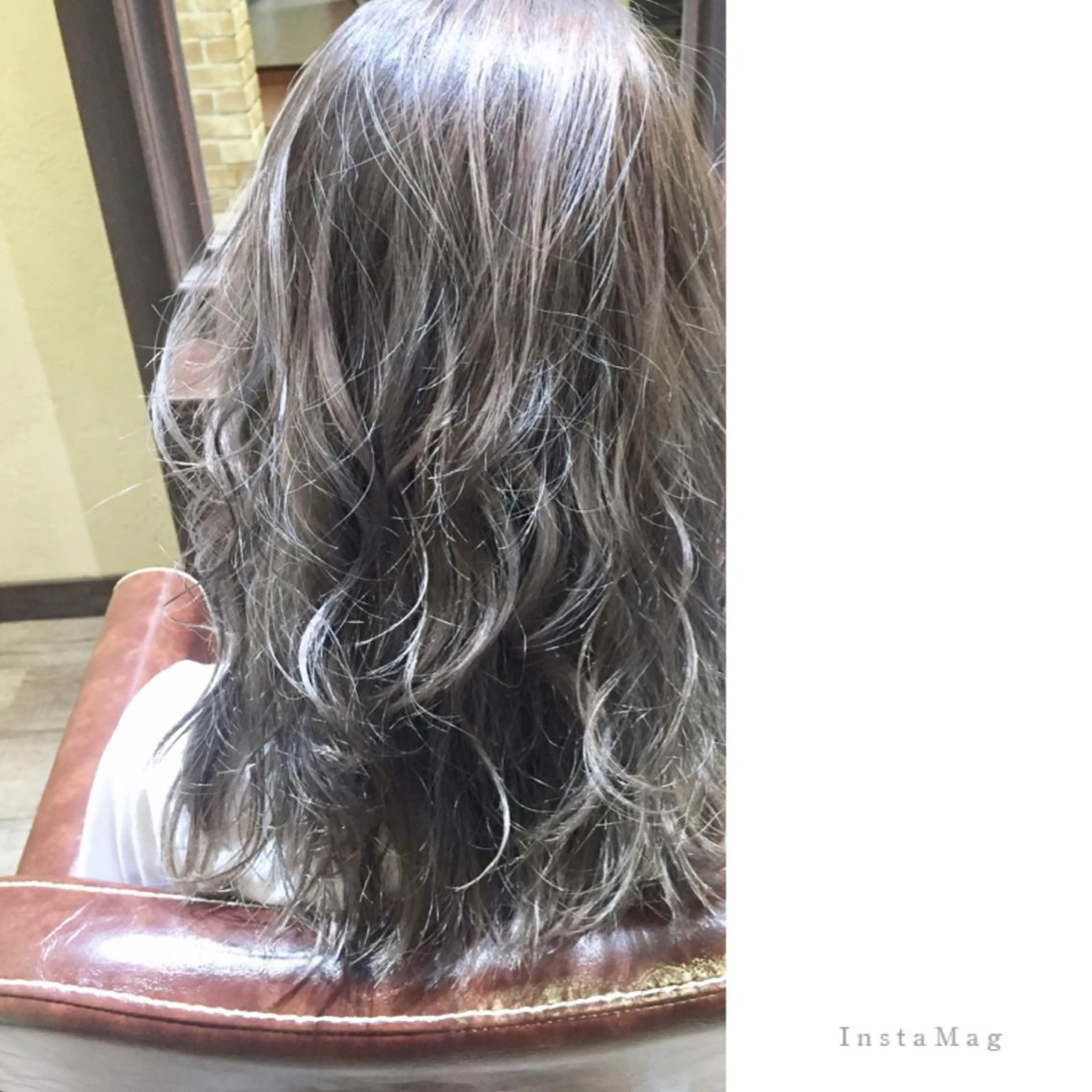 ロング カラー ブリーチ グレージュ ハイライトカラー ハイライト Ly   hair（リーヘア）所属・Lyhair🦊🎀 AKIのヘアスタイル