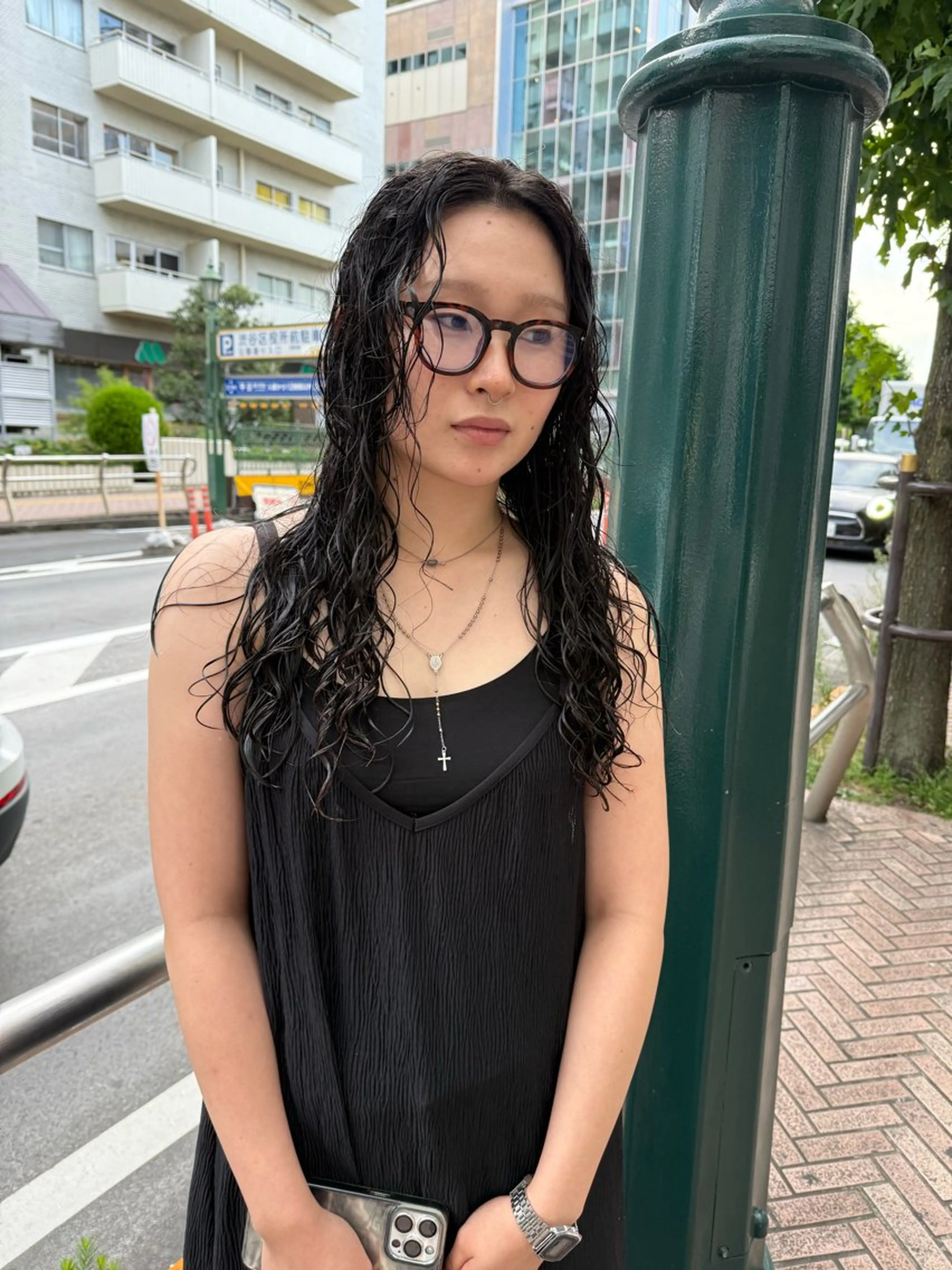 ロング パーマ 外国人風カラー ロング プードルパーマ スパイラルパーマ パーマ スパイラルパーマ 🌐hina⭐️のヘアスタイル