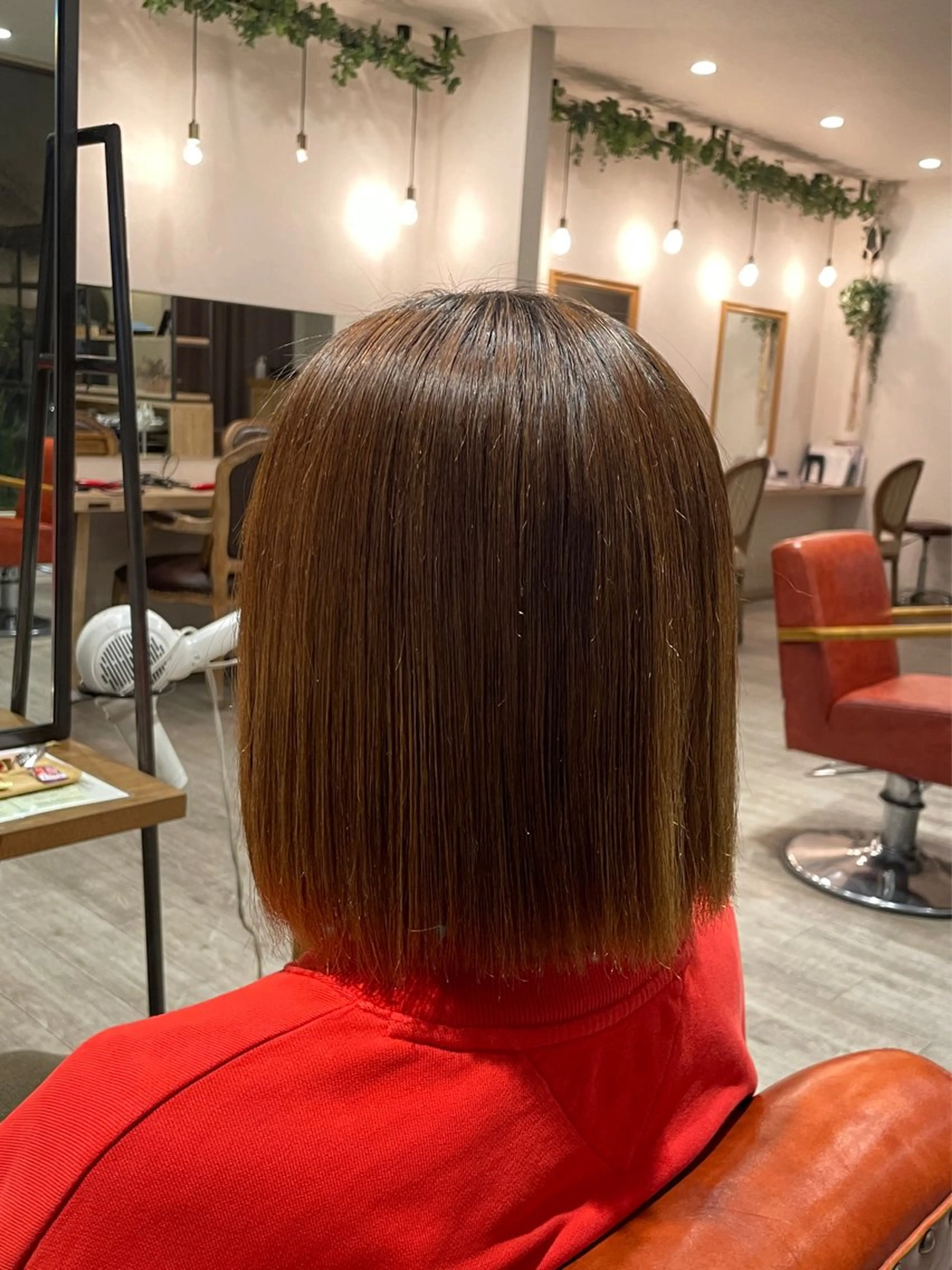 ショート 髪質改善 酸性ストレート 南場 智美のヘアスタイル