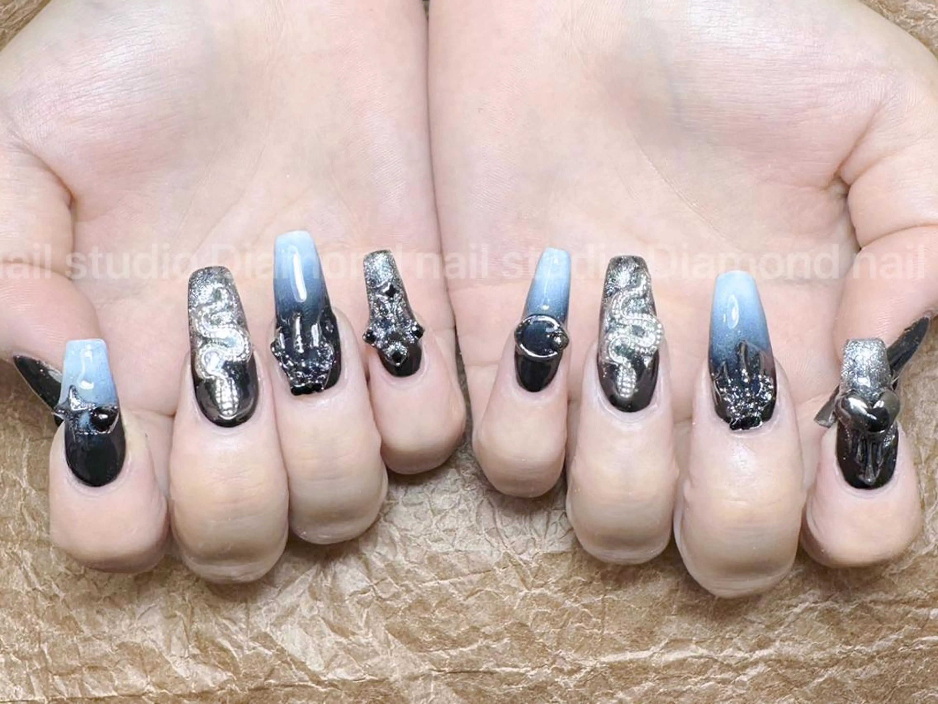 ネイル 持ち込み ハンドネイル DIAMOND 💦のネイルデザイン