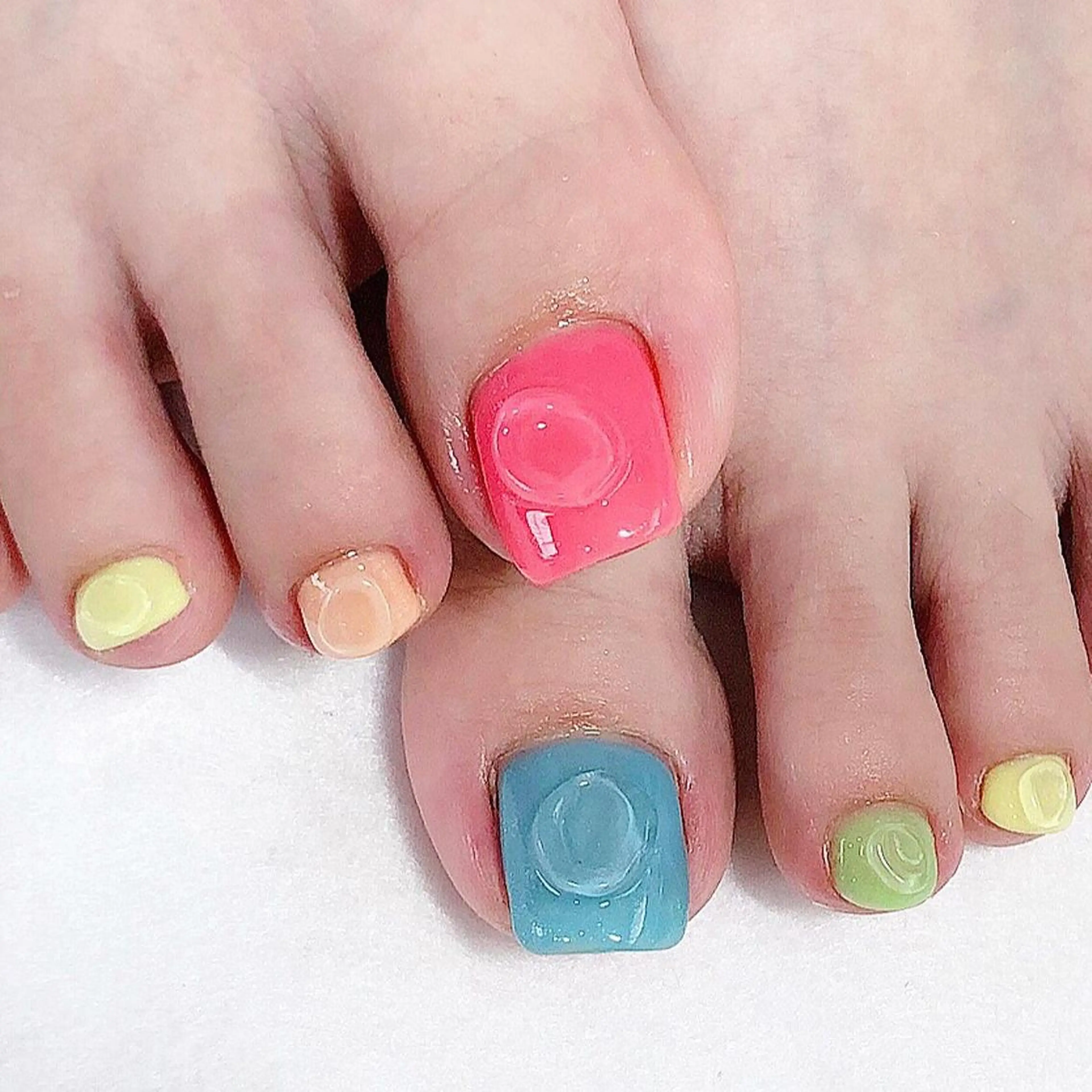 ネイル フットネイル ジェルネイル 東 千夏のネイルデザイン