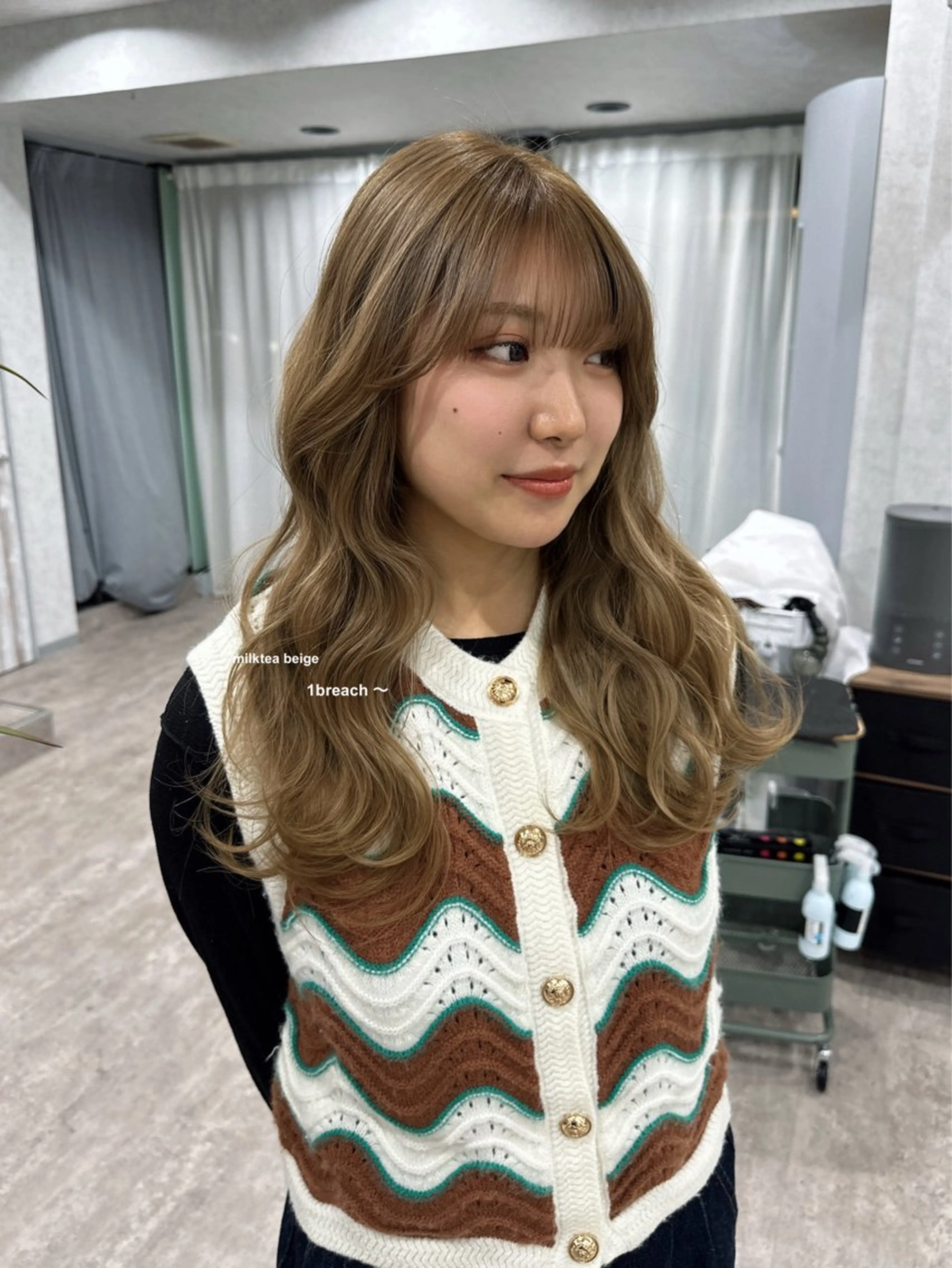 ロング カラー v-lab studio所属・韓国レイヤーカット/ 艶カラー/ noaのヘアスタイル