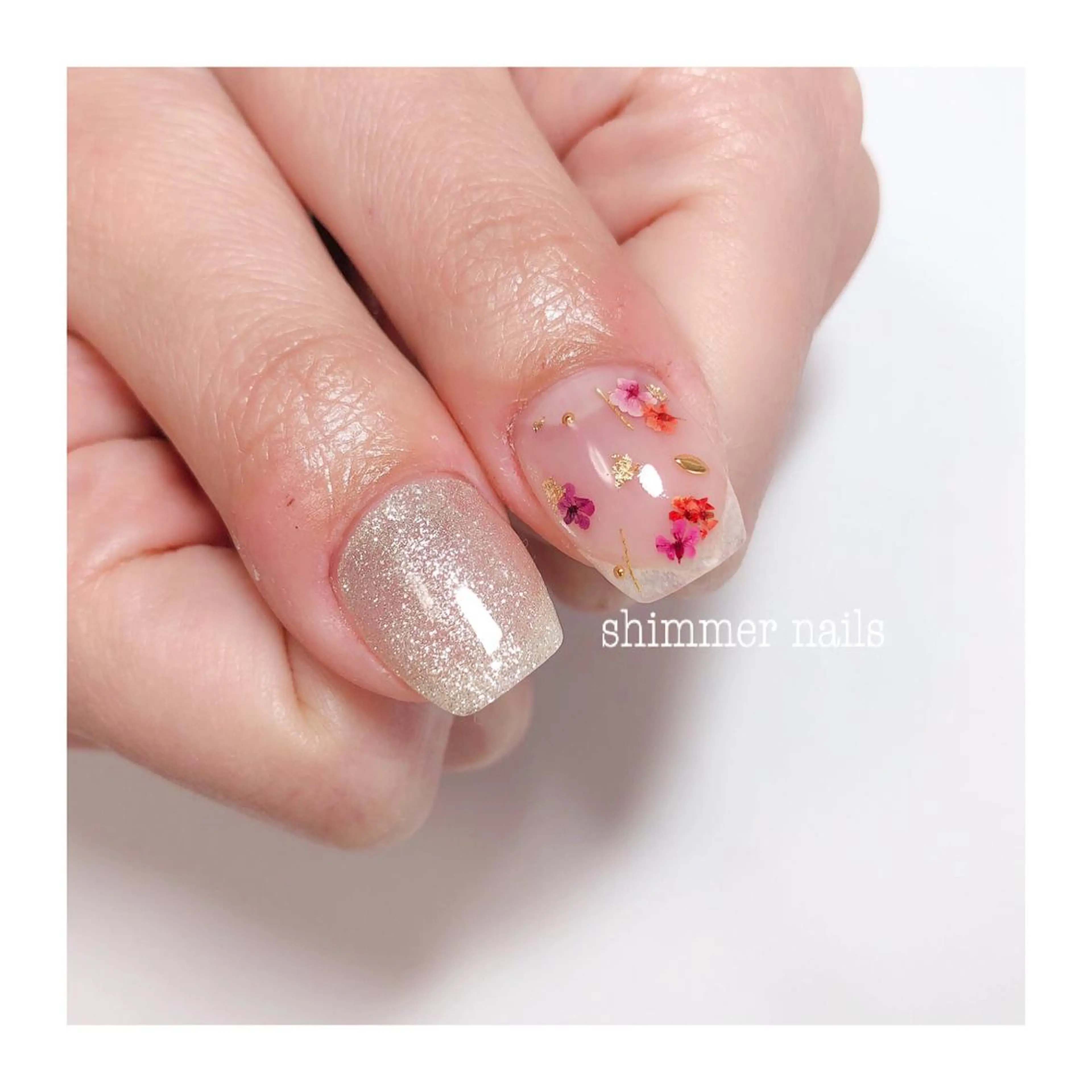 ネイル フットネイル shimmer nailsのネイルデザイン