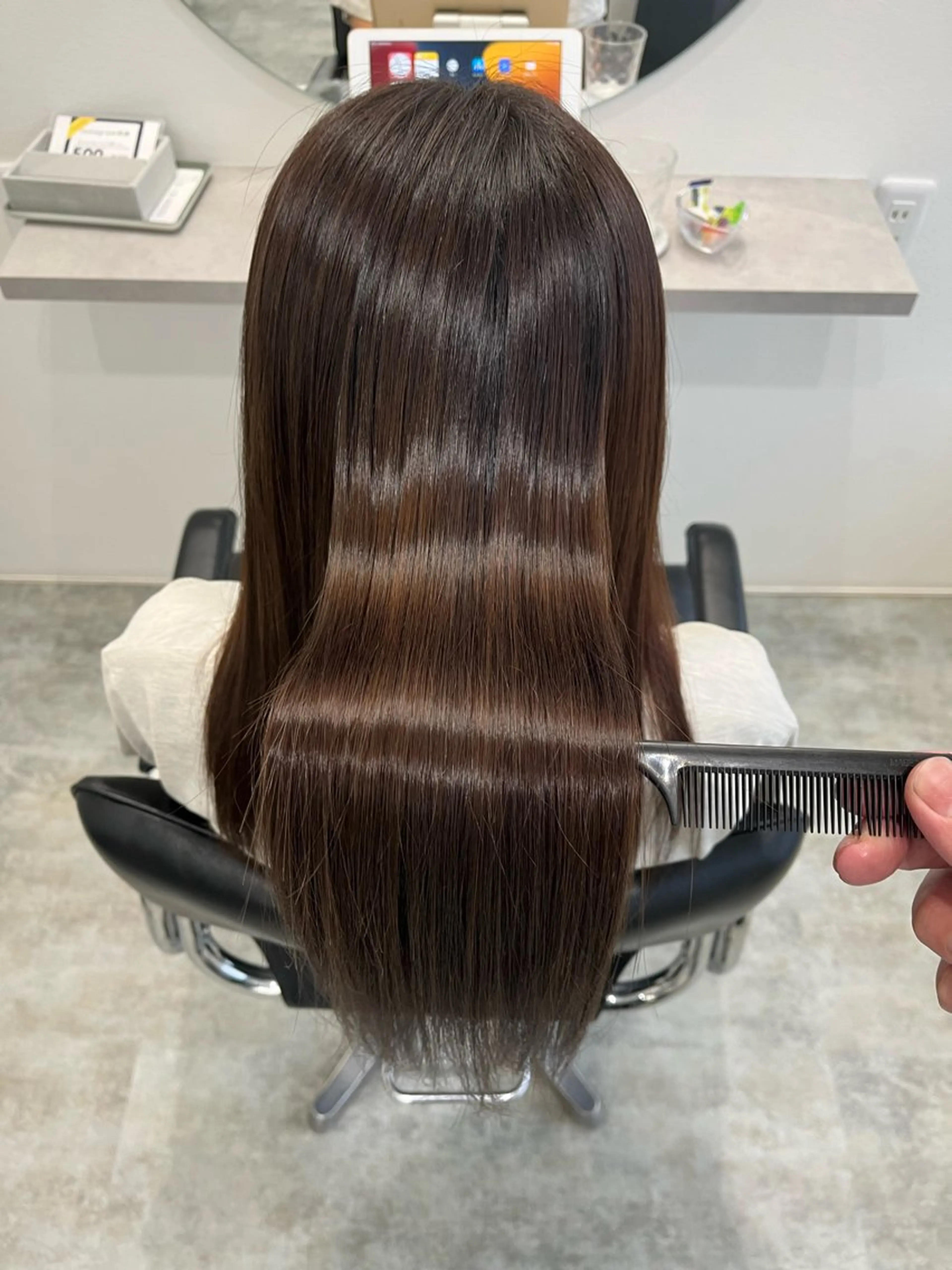 セミロング パーマ 髪質改善 縮毛矯正 hair lab toiro所属・髪質改善✄艶髪 ✄ﾌｼﾞﾀのヘアスタイル