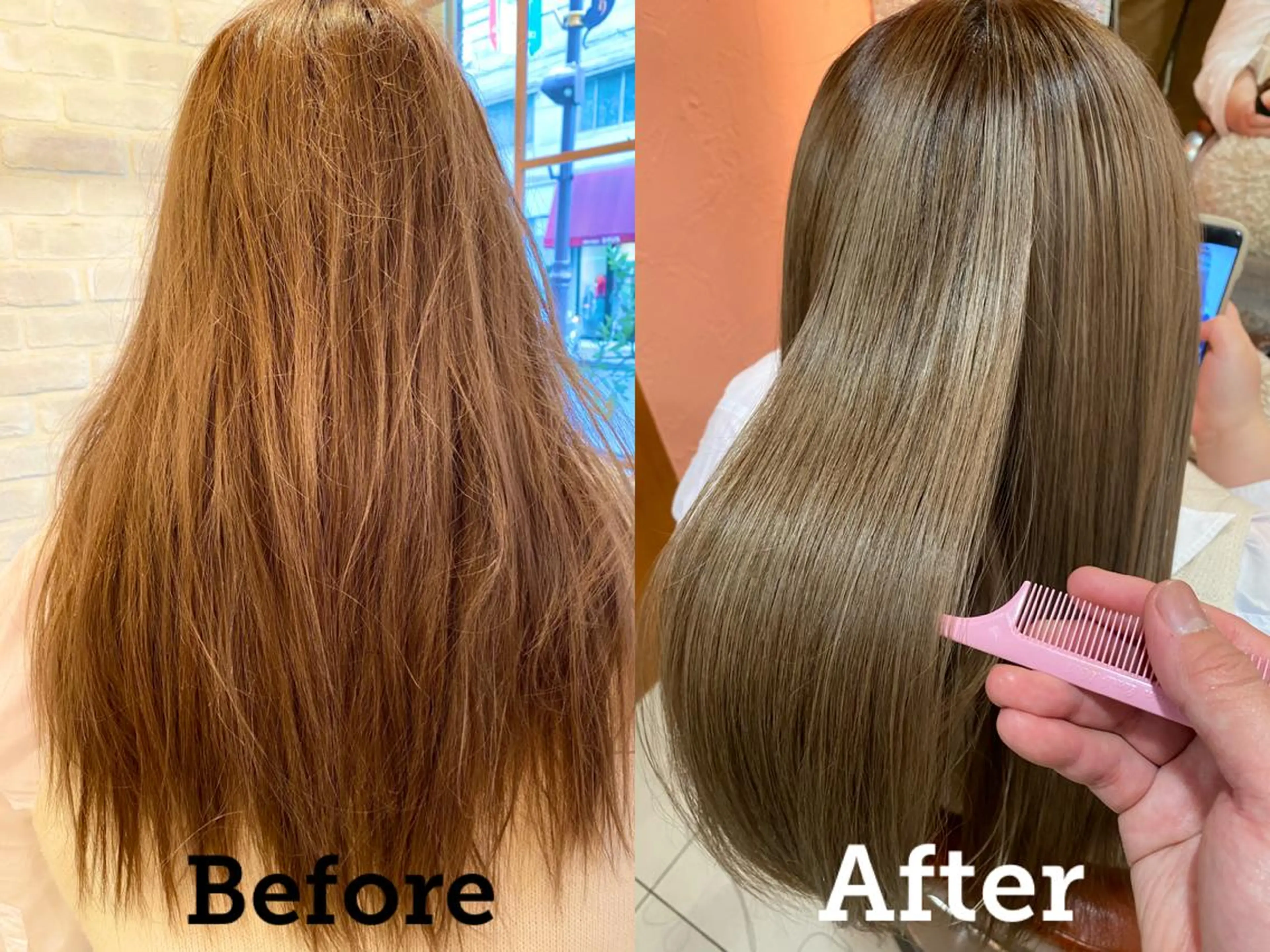 ロング カラー 透明感カラー 髪質改善 トリートメント 増子 幹樹のヘアスタイル