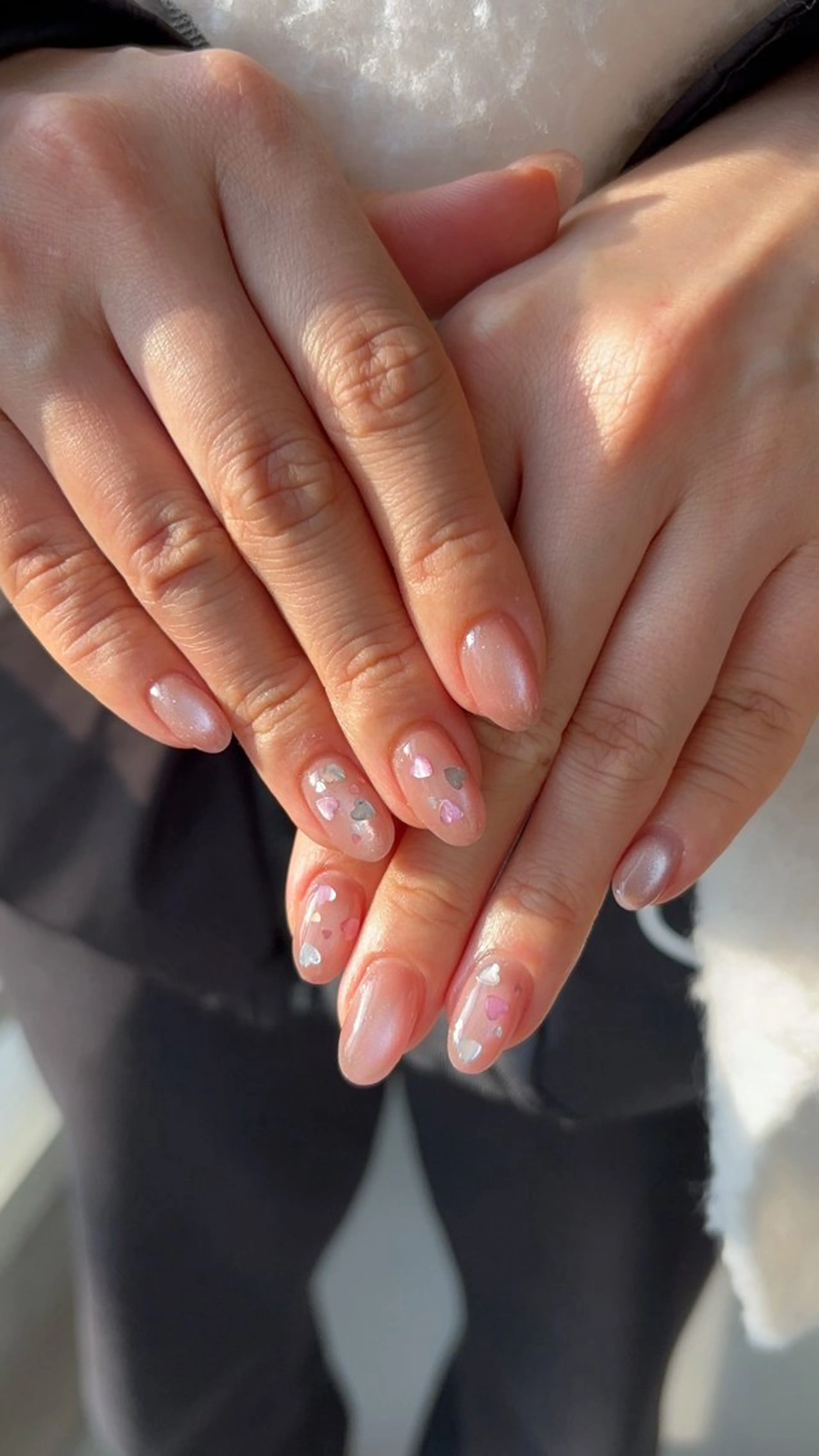 ネイル ハート マグネットネイル 春ネイル nonno. ayumiのネイルデザイン