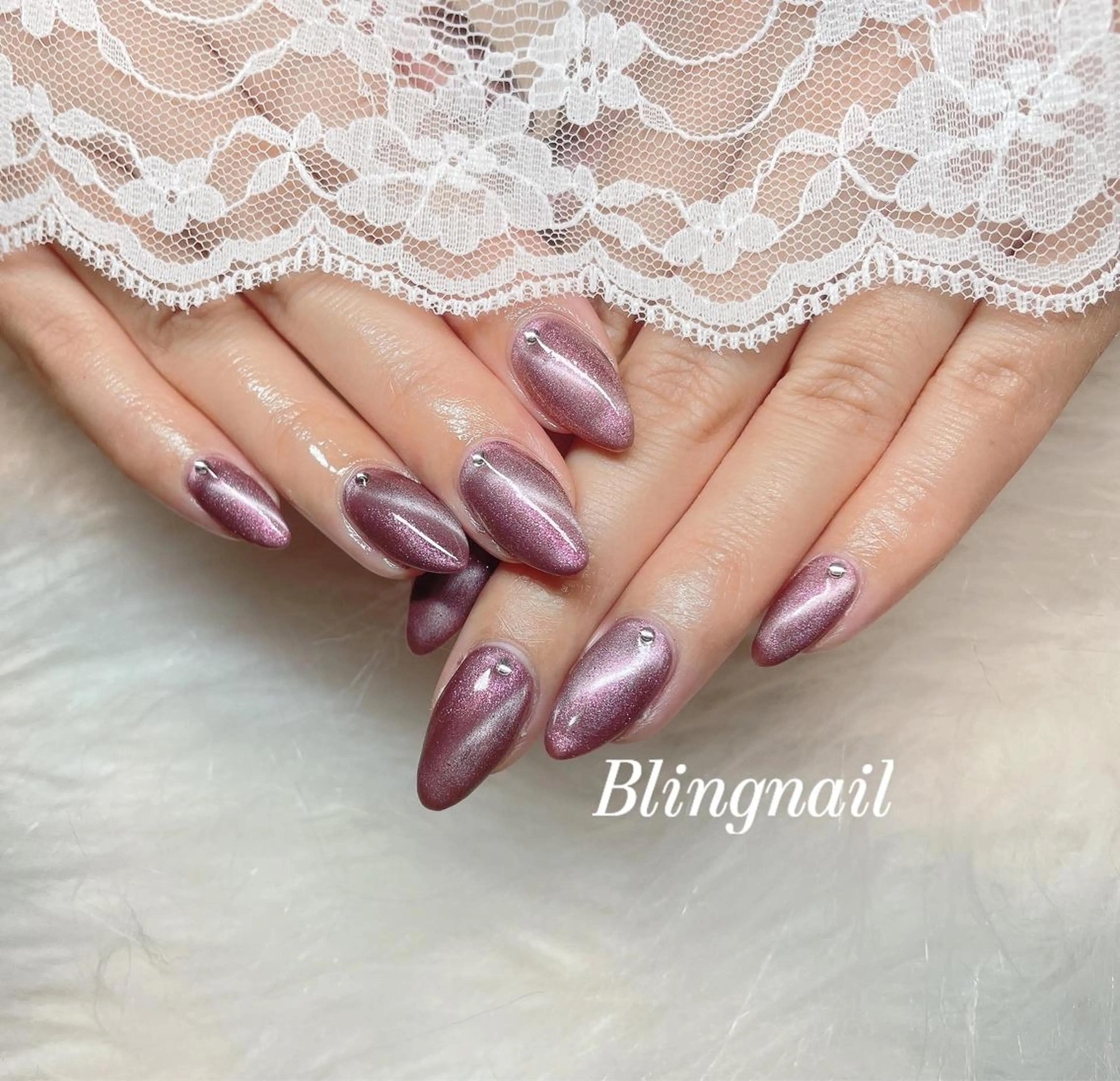 ネイル 23時まで❤︎韓国、 ワンホンネイルのネイルデザイン