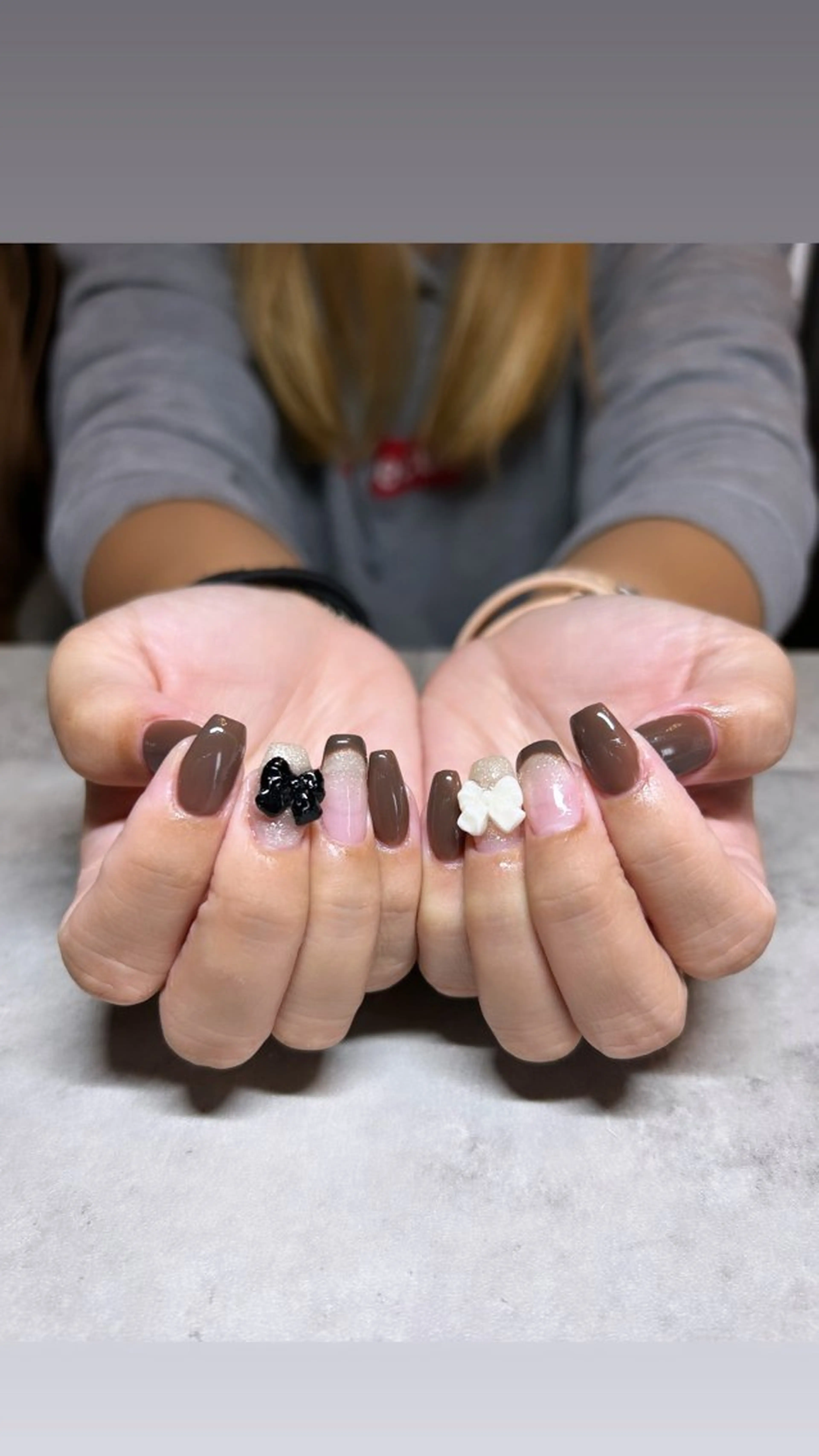 ネイル リボン Prettiest nailのネイルデザイン