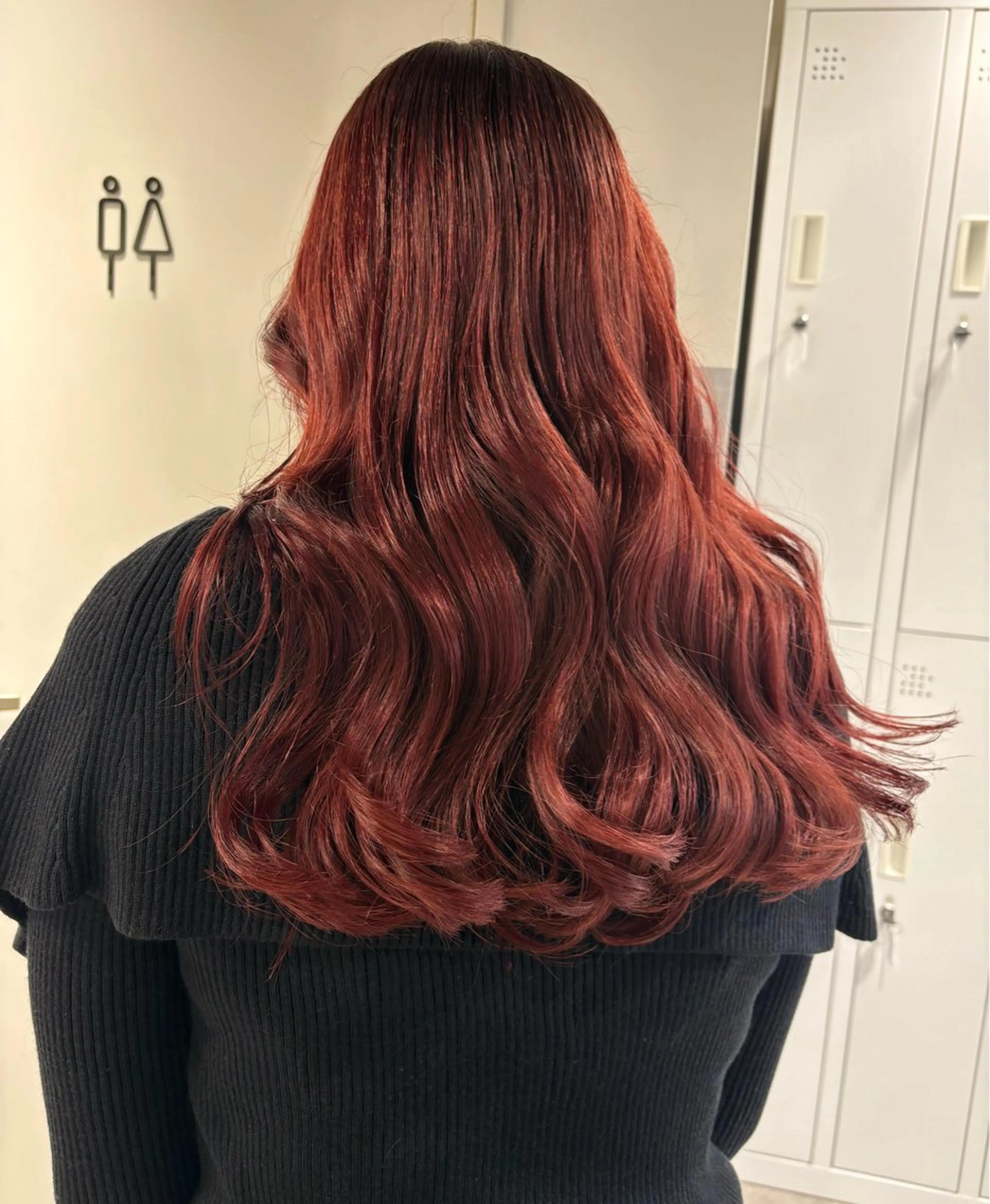 カラー ブリーチ レッドカラー ヘアカラー ブリーチカラー ／ボブ　ユミのヘアスタイル