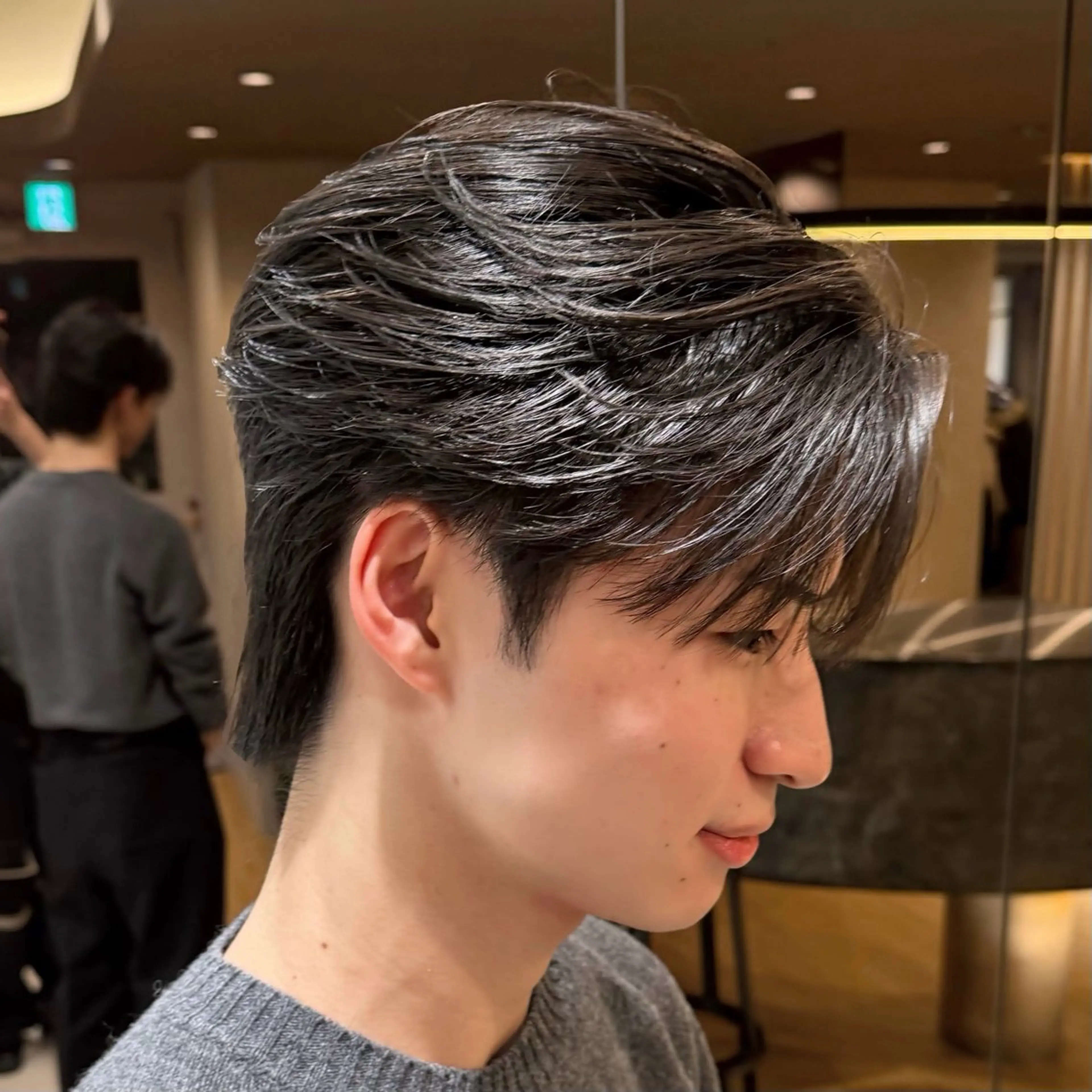 メンズ メンズ韓国風 カット パーマ 【メンズ特化⚡️】 曲がる矯正/千原涼麻のヘアスタイル