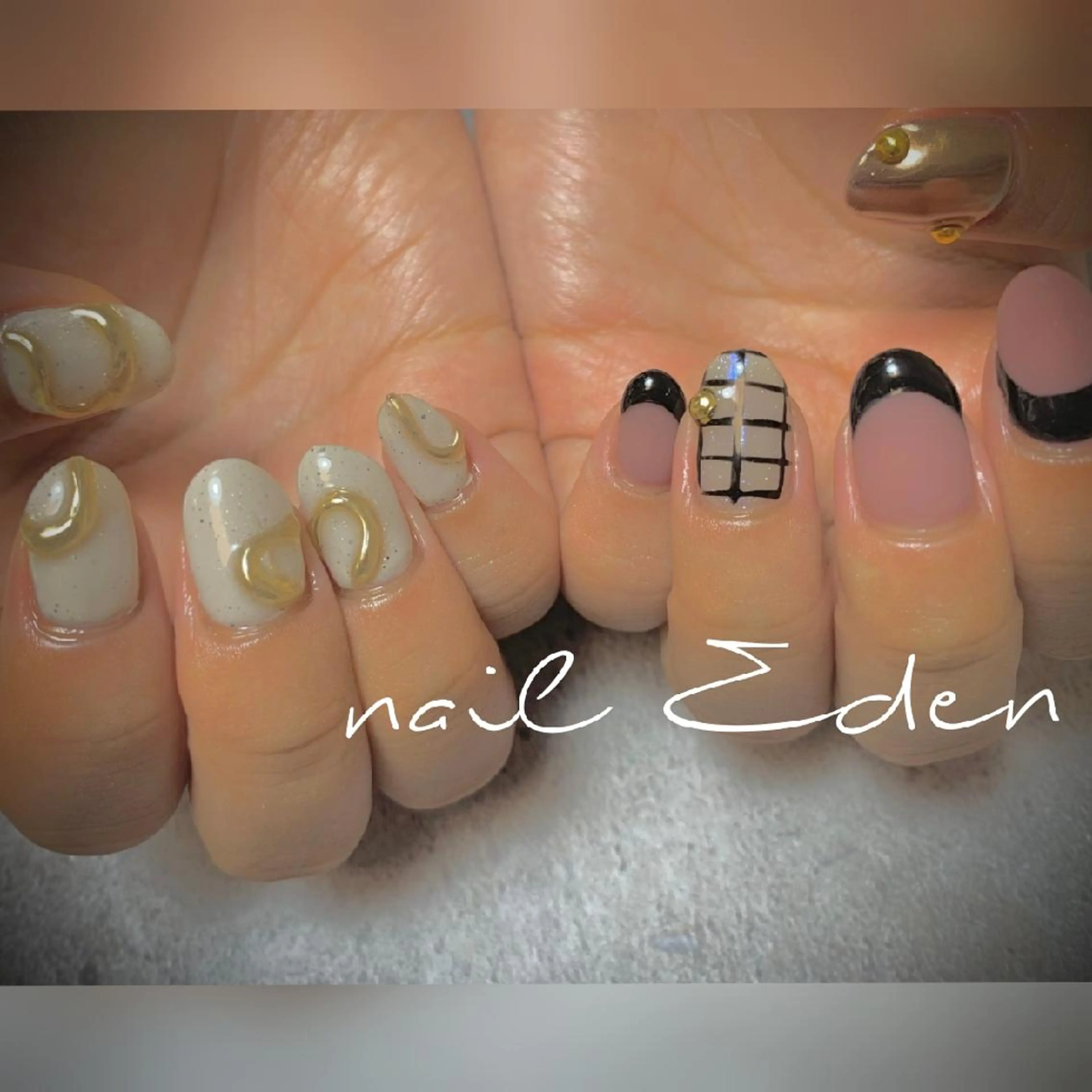 ネイル 持ち込み ハンドネイル ハンドケア Eden　private nail saron所属・Eden ♾️のネイルデザイン