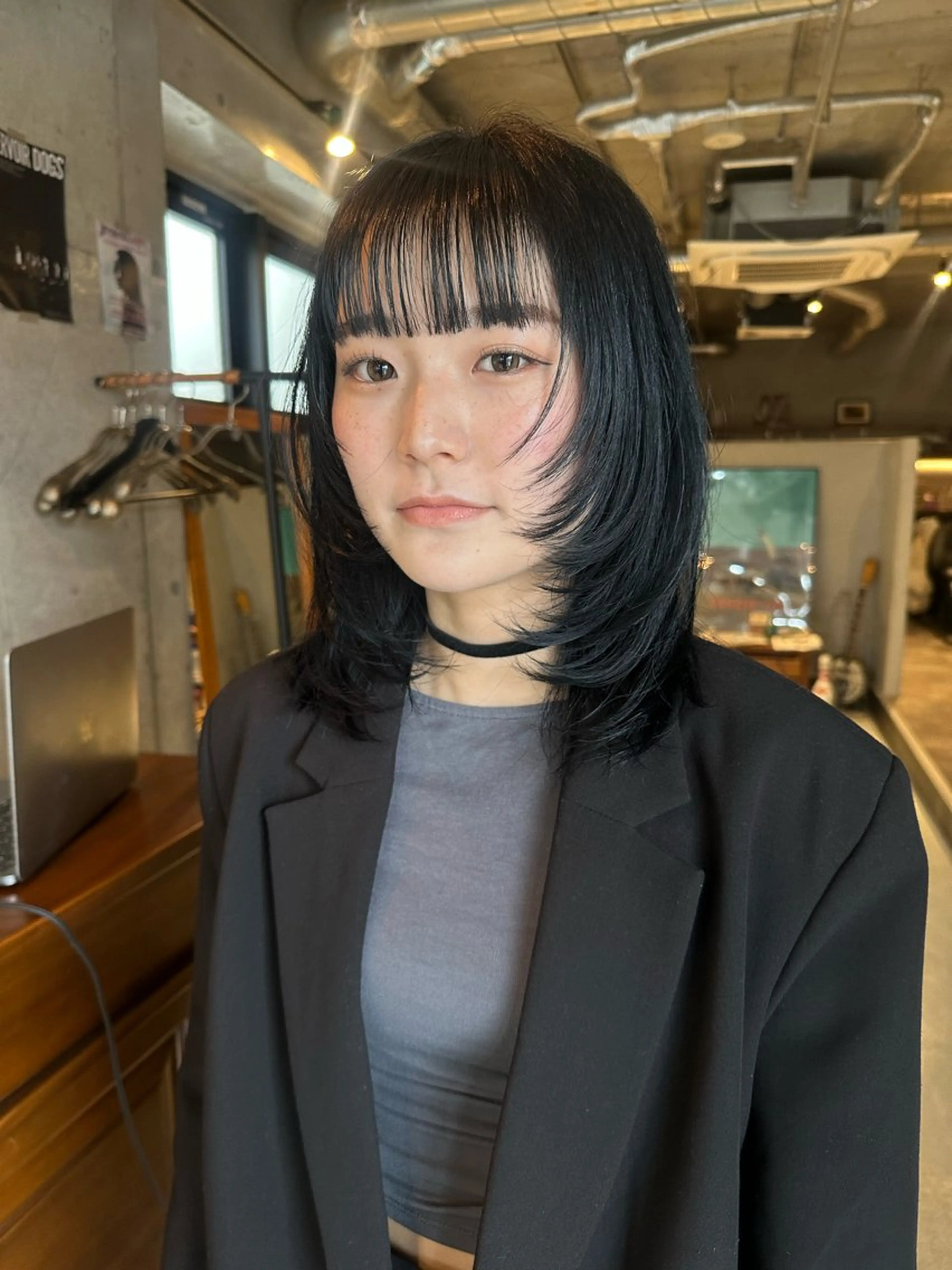 ミディアム カラー カット ヘアカラー トリートメント 斎藤祐樹 /レイヤー/パーマのヘアスタイル