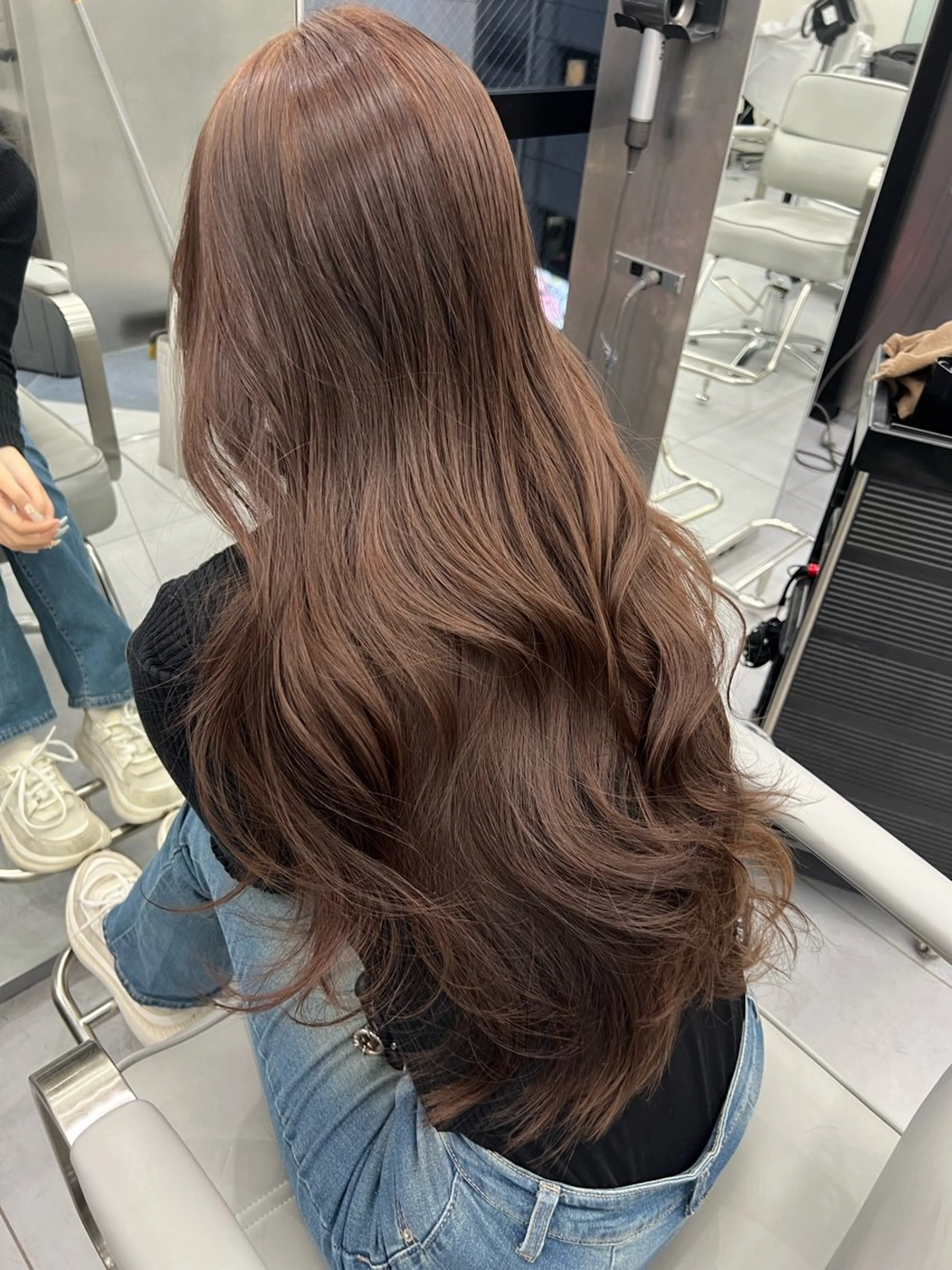 ロング 顔周りカット 髪質改善 カット ヘアカラー トリートメント 韓国/顔周り/透明感 /レイヤー/ひなたのヘアスタイル