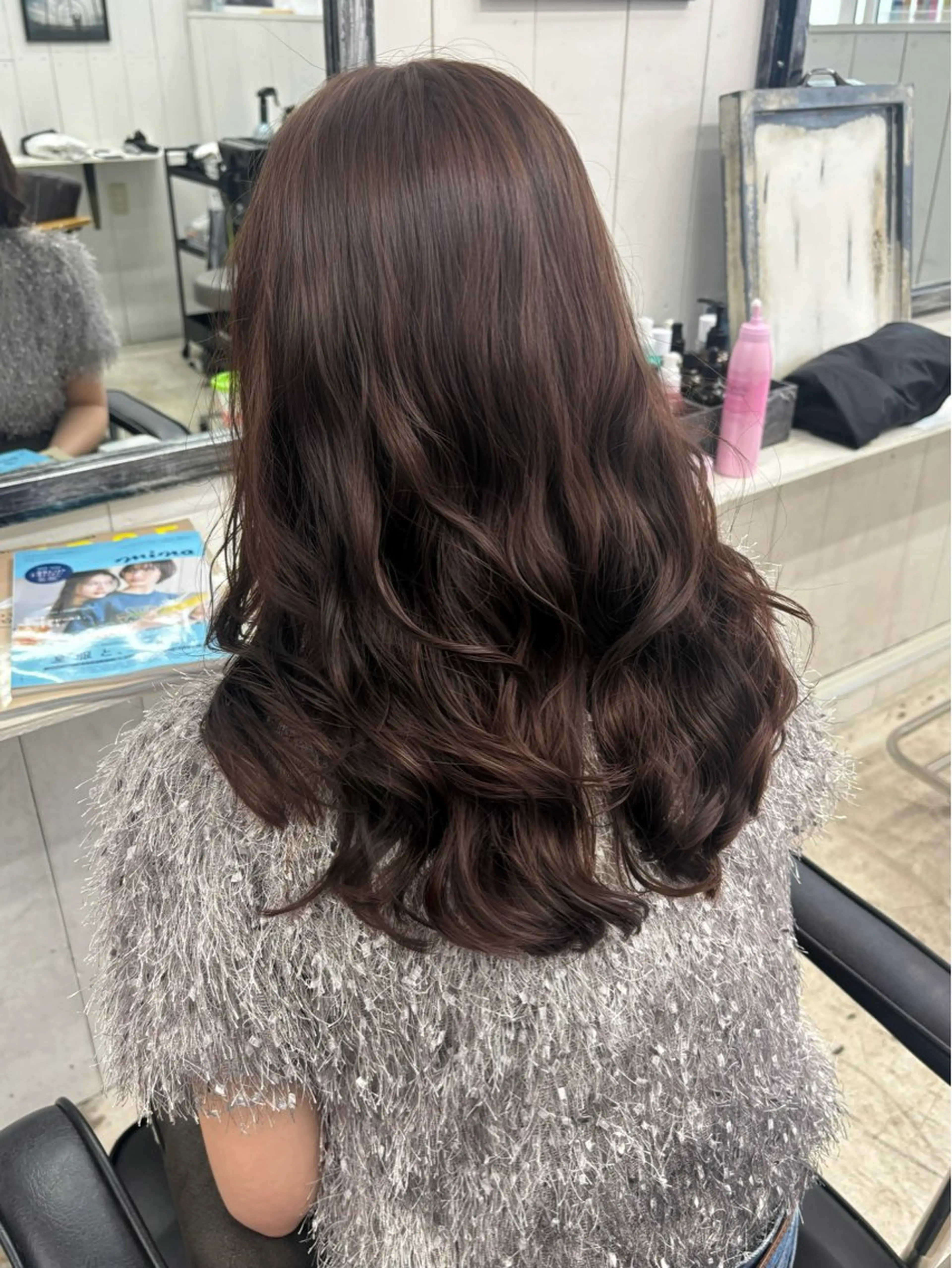 コテ巻き風パーマ♡Cut+digital perm+treatmentの写真